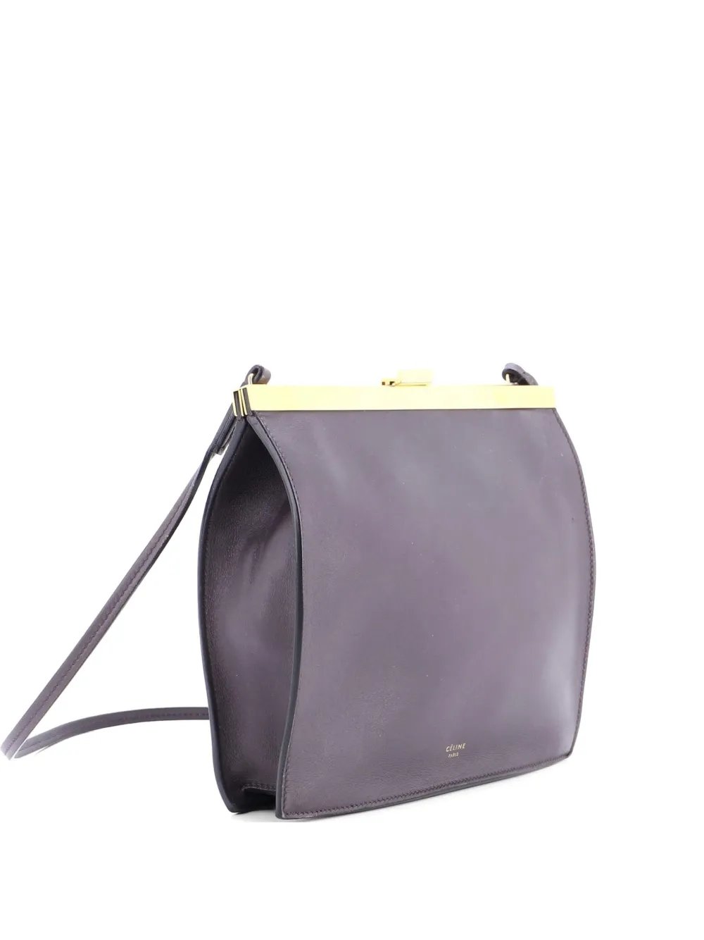 Clasp Crossbody Bag Leather Mini shoulder bag