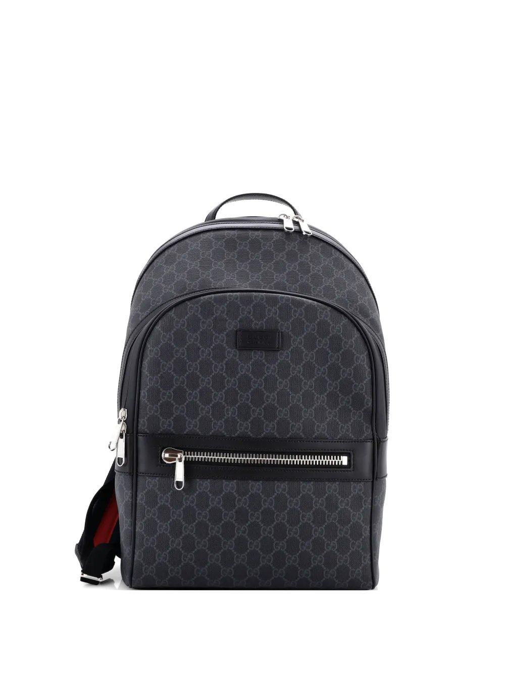 Front Zip Pocket GG Coated Canvas Medium backpack