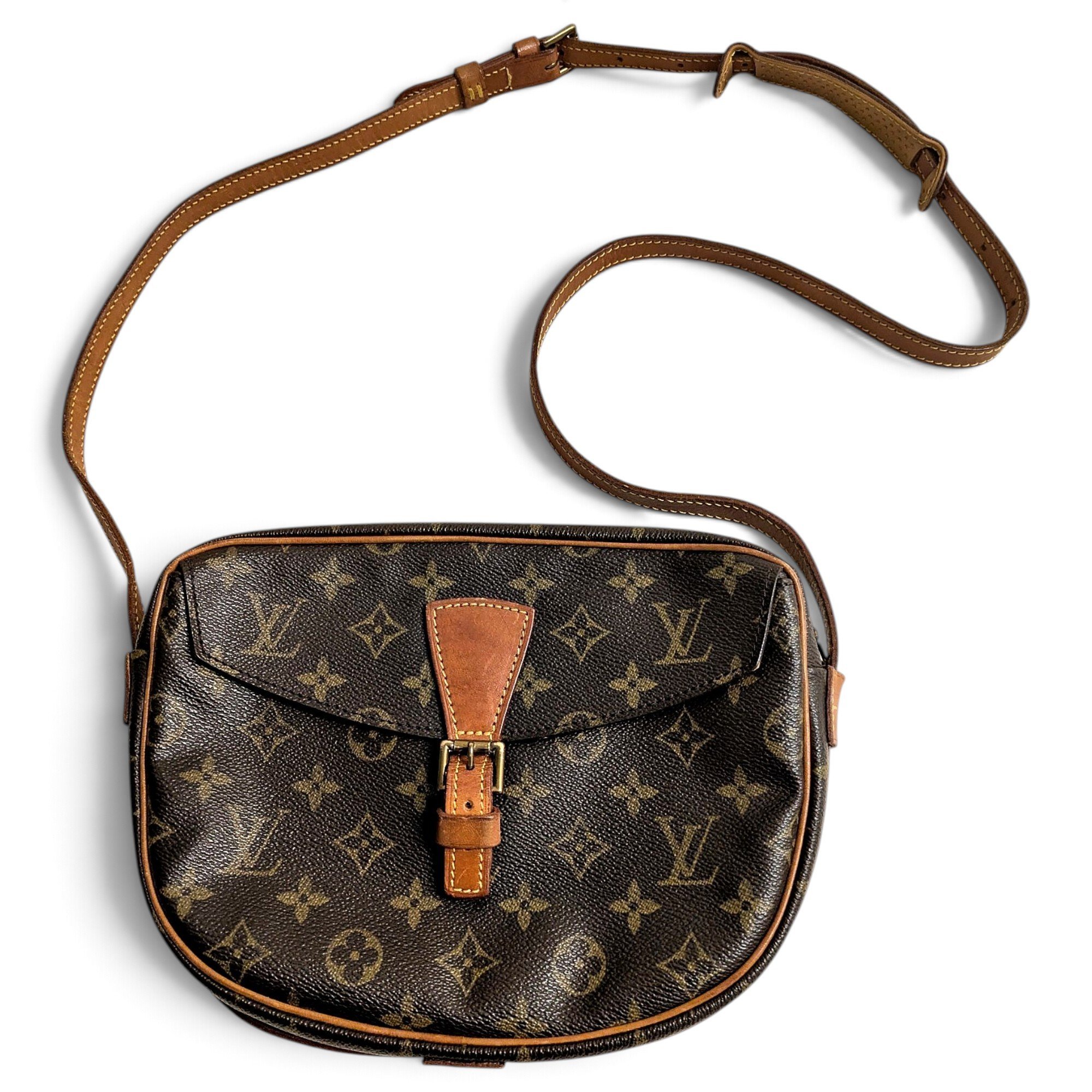Jeune fille leather crossbody bag
