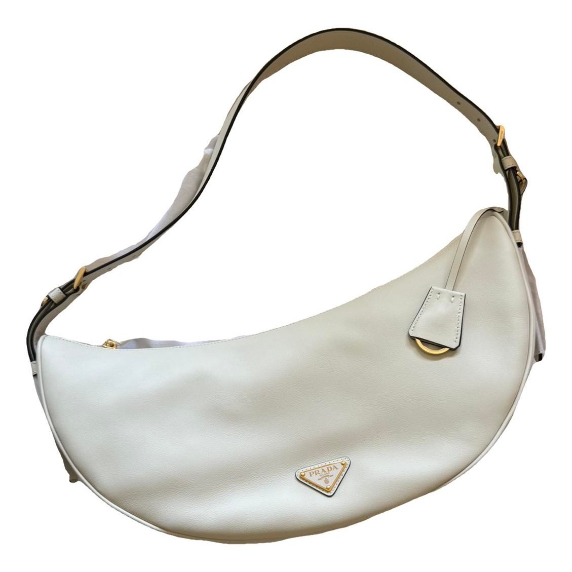 Demi-Lune leather handbag