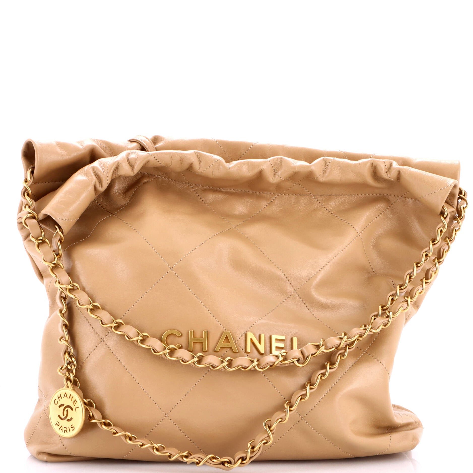 22 Chain Hobo Quilted Calfskin Small