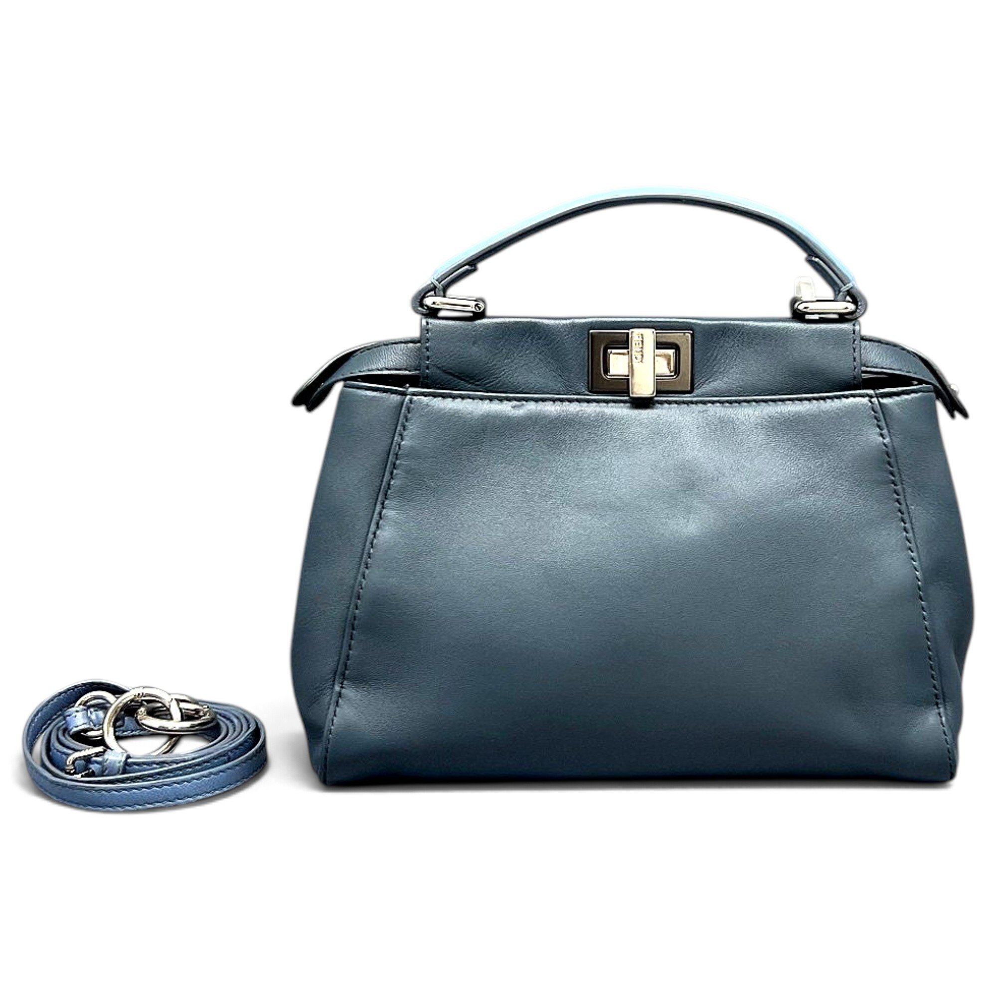 Peekaboo leather handbag