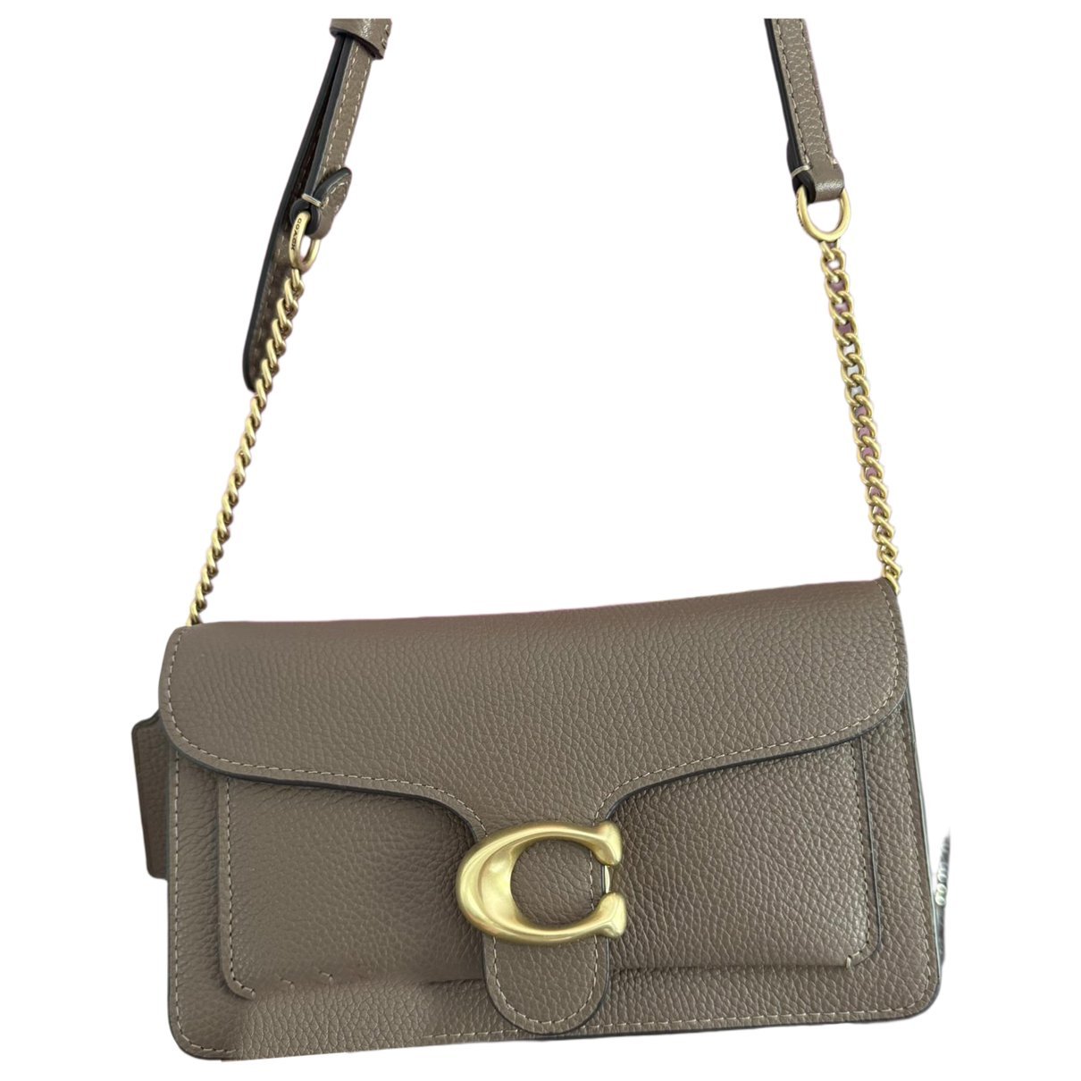 Leather clutch bag