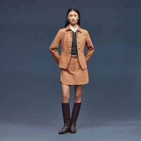 Denim equestrian jacket