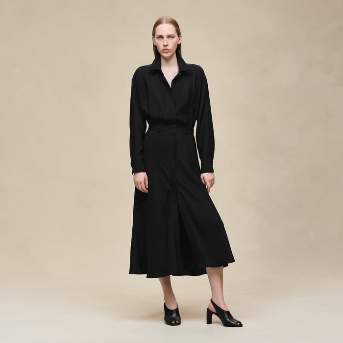 Noir Shirt Dress