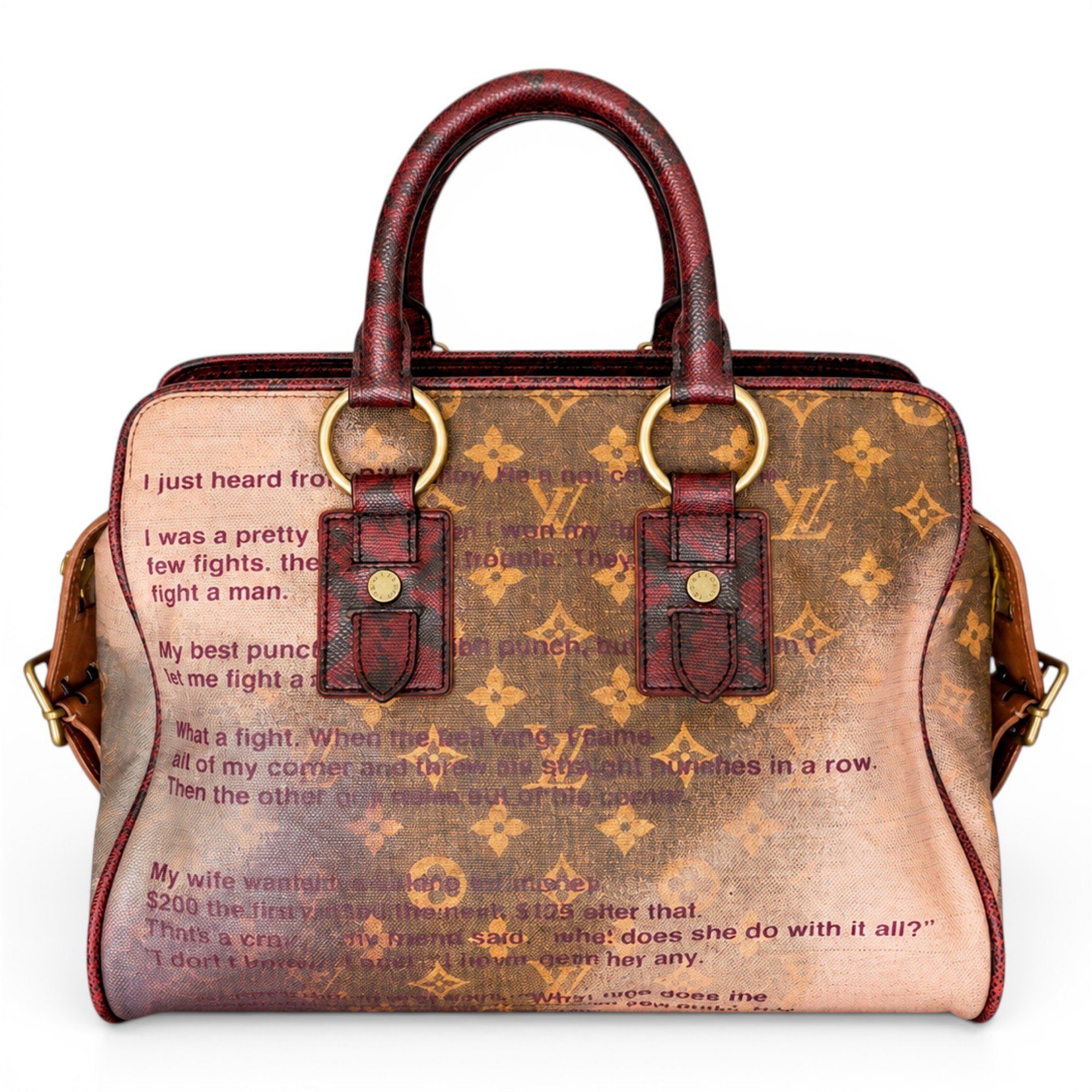 Speedy leather handbag