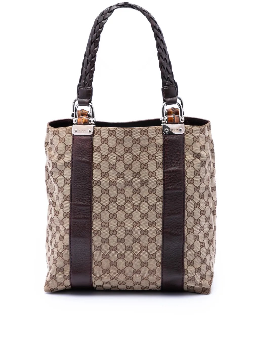 2016-2026 Large GG Canvas Bamboo Libeccio tote bag