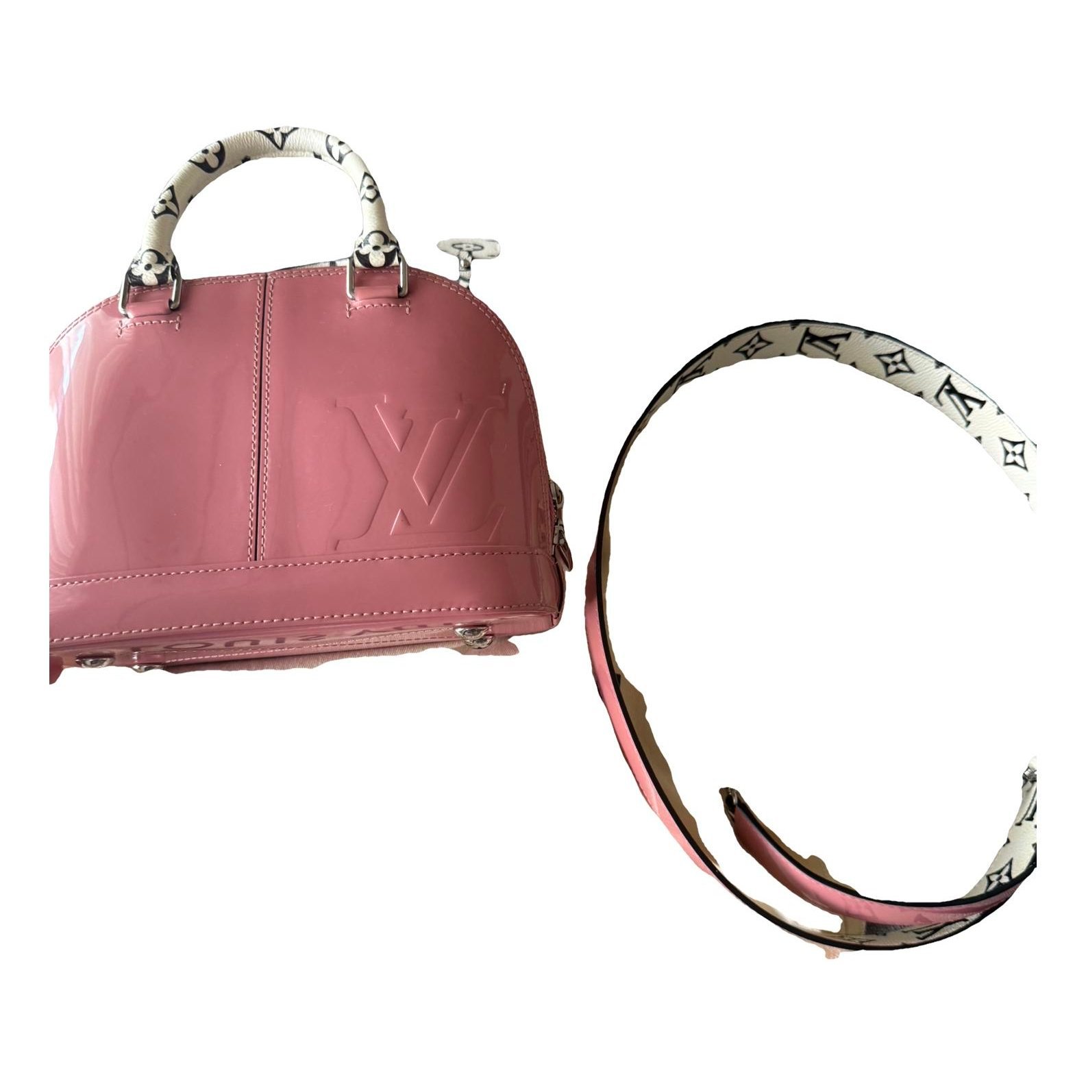 Alma BB patent leather handbag