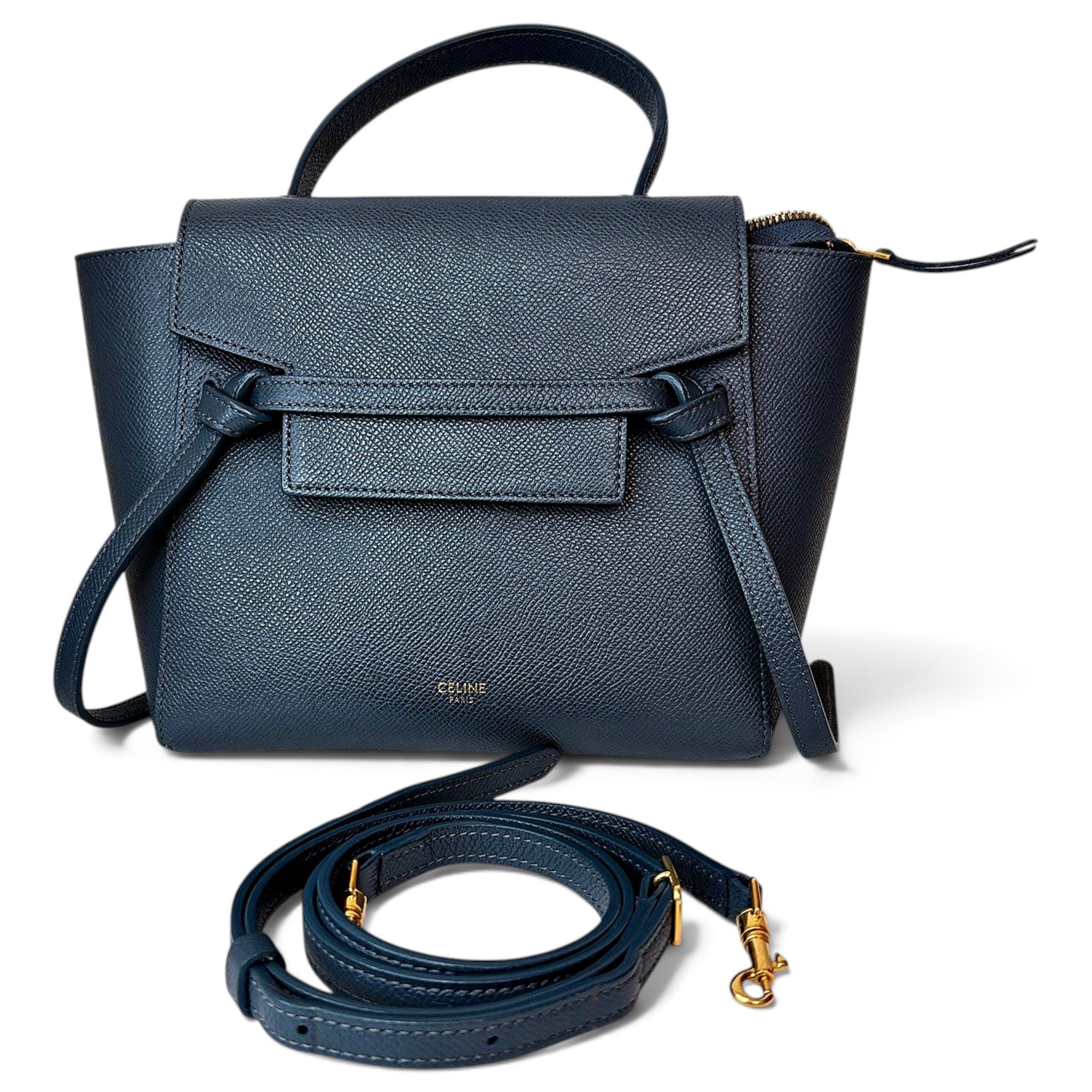 Belt leather handbag