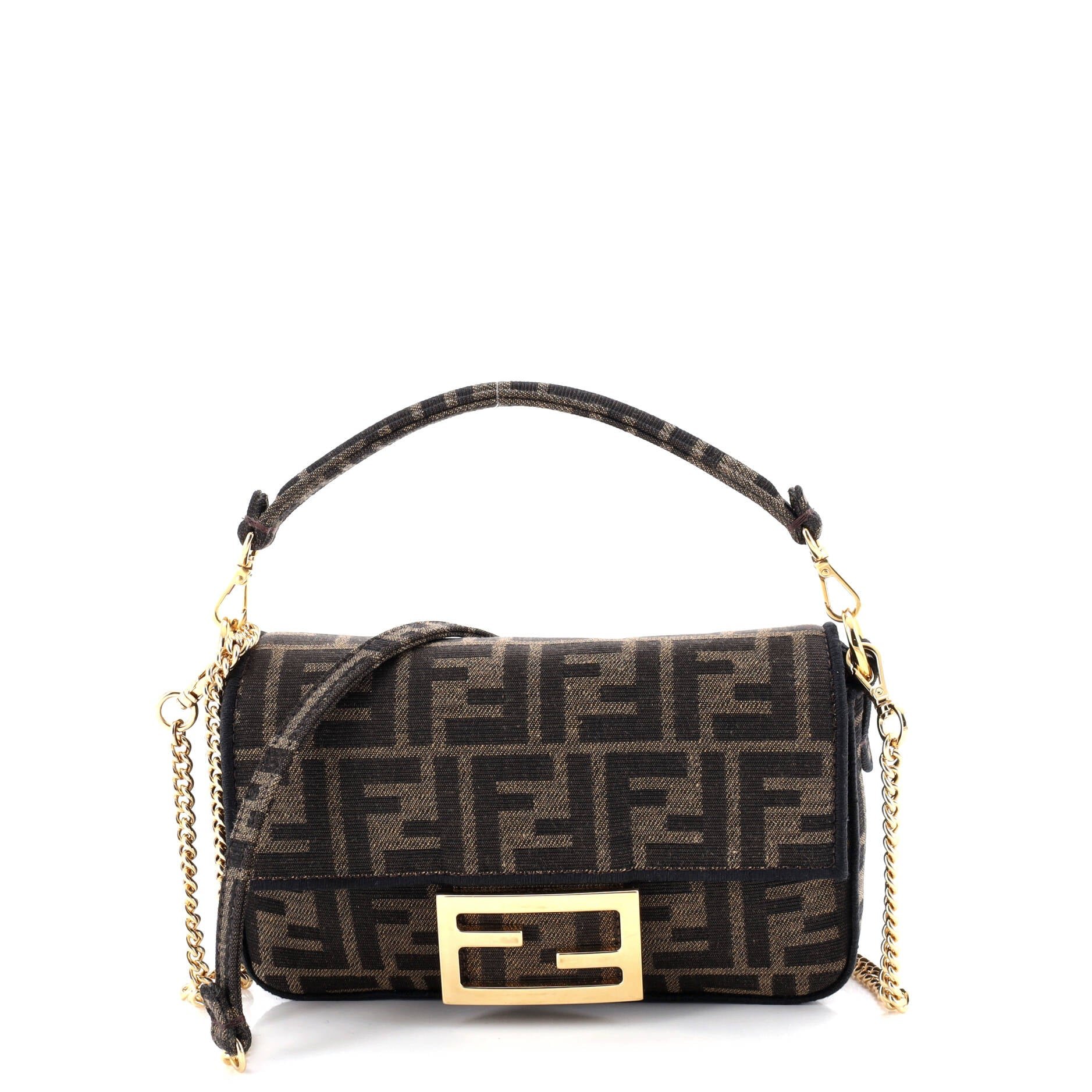 Fendi Baguette NM Bag Zucca Canvas Mini