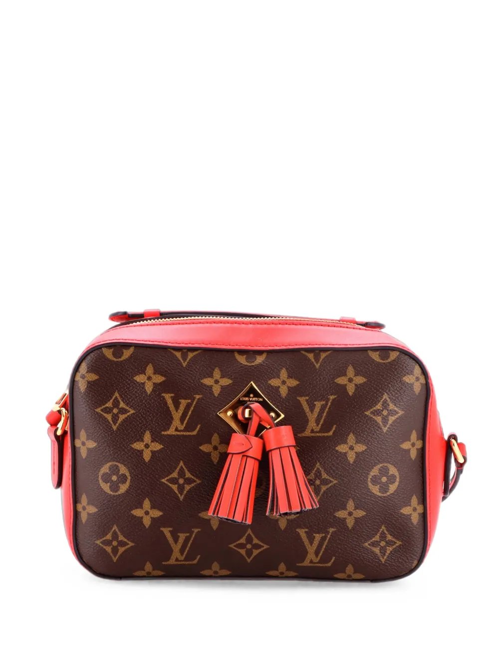 Saintonge Handbag Monogram Canvas with Leather crossbody bag