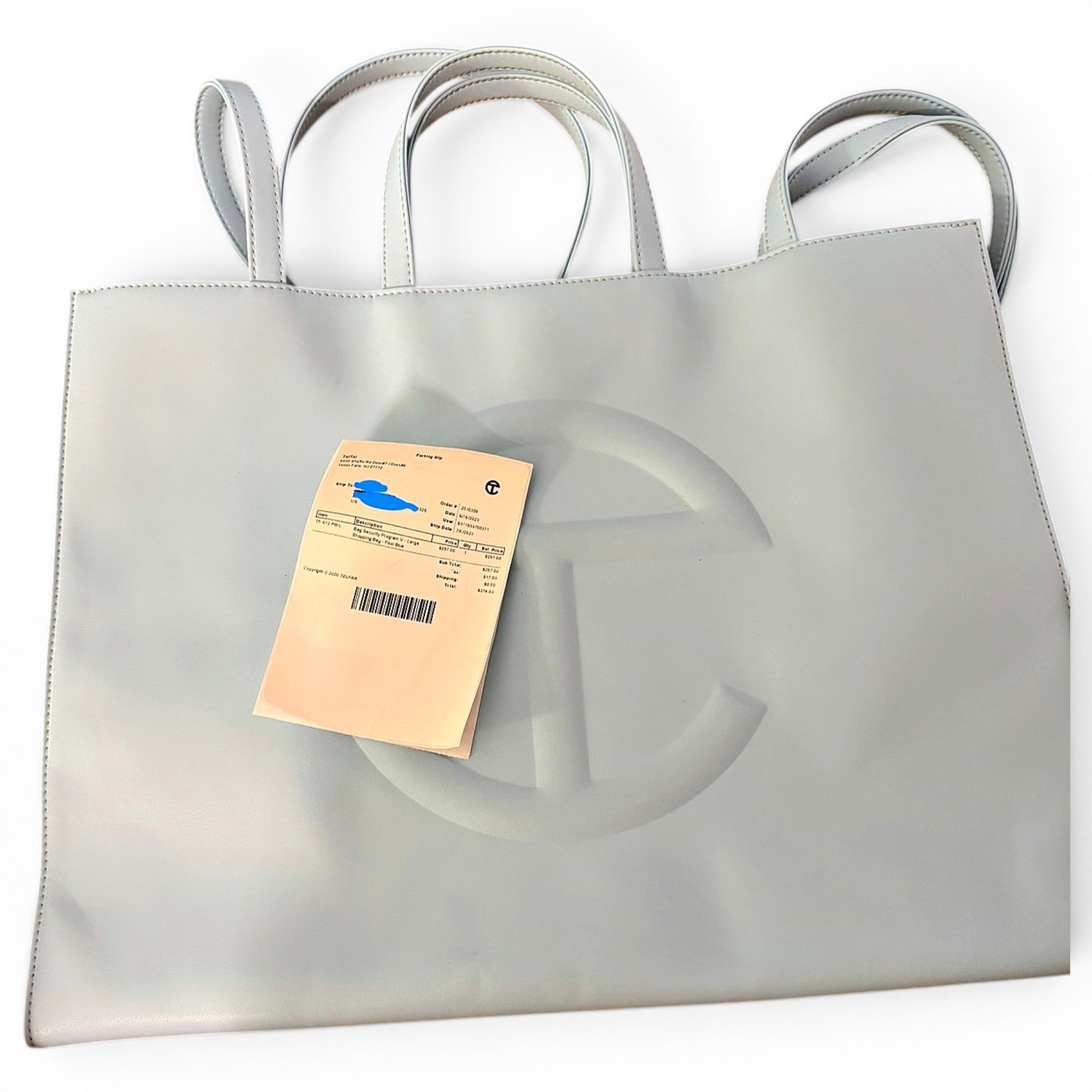 Telfar Large Shopping Bag vegan leather travel bag