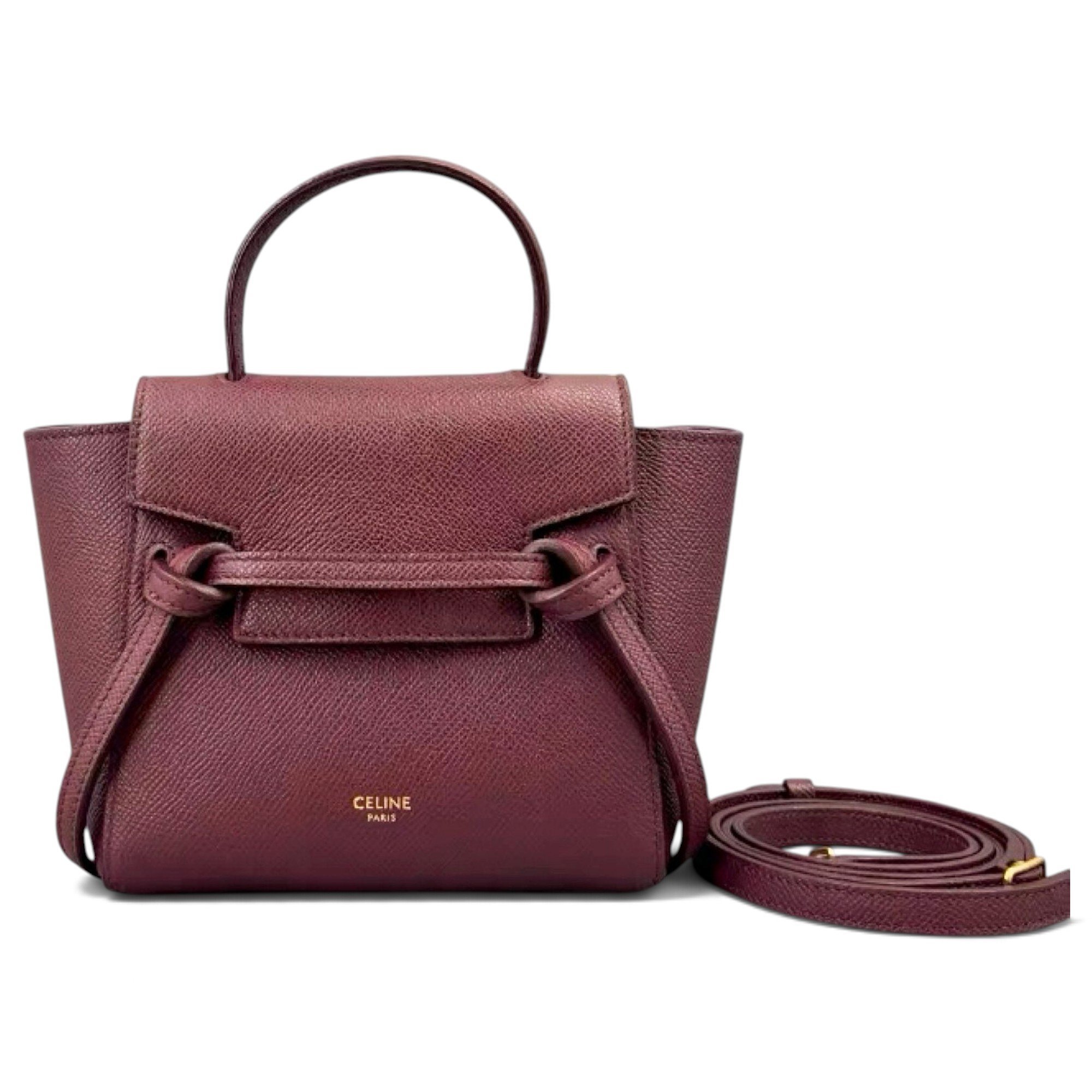 Belt leather handbag