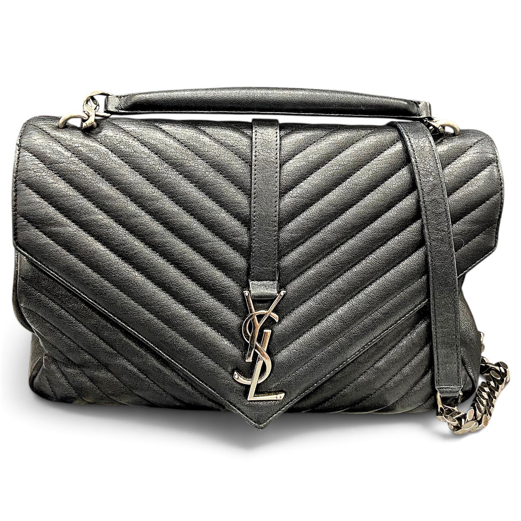 Collége monogramme leather handbag