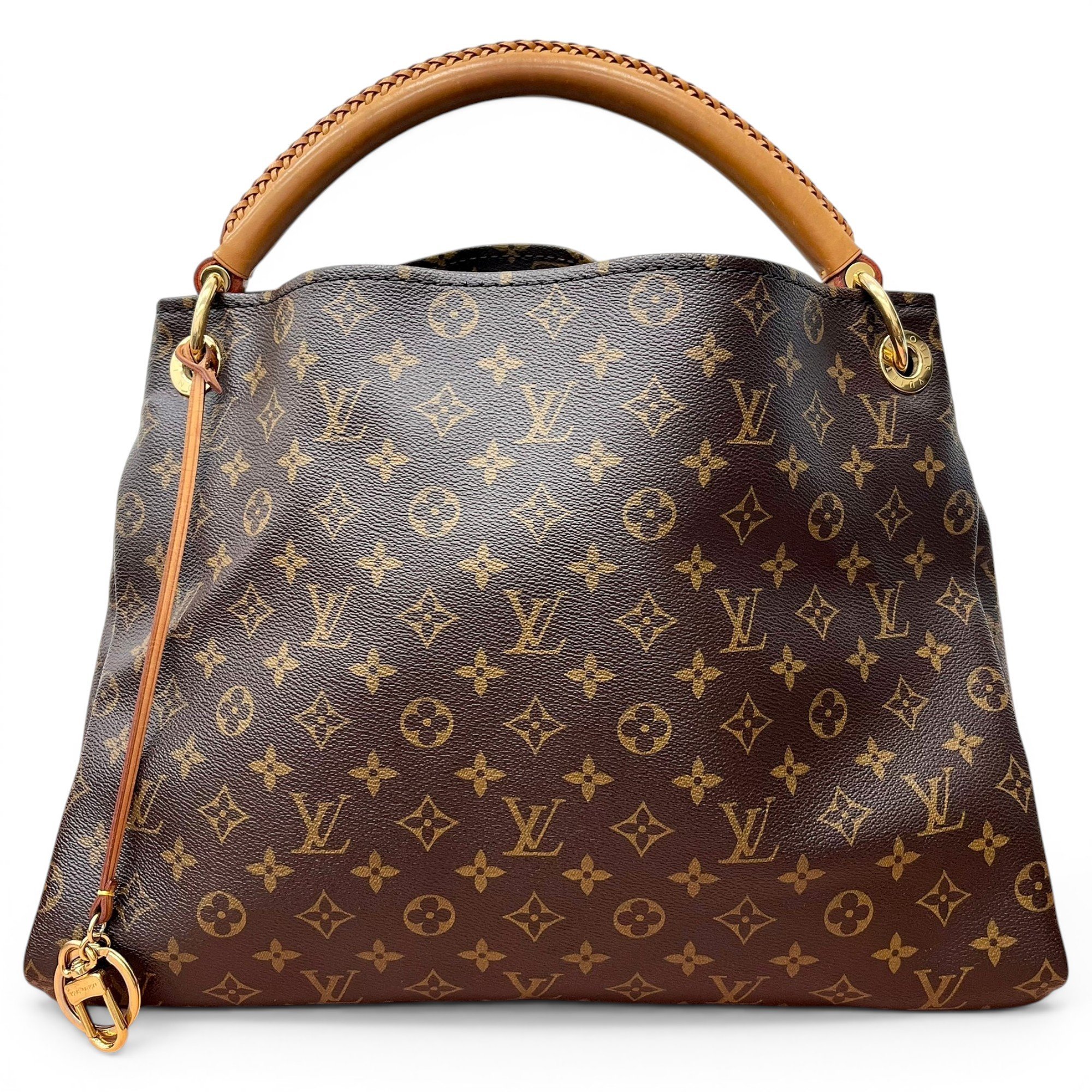 Artsy leather handbag