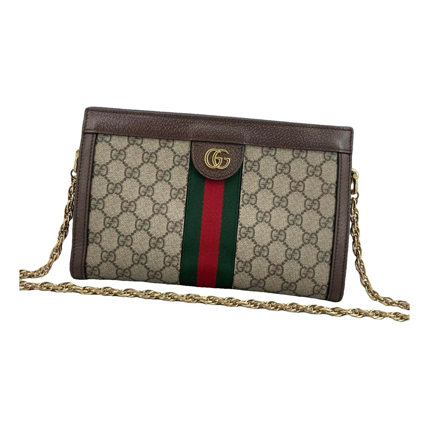 Ophidia Chain leather handbag