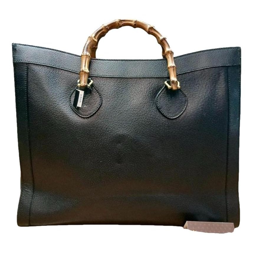 Diana Bamboo leather handbag