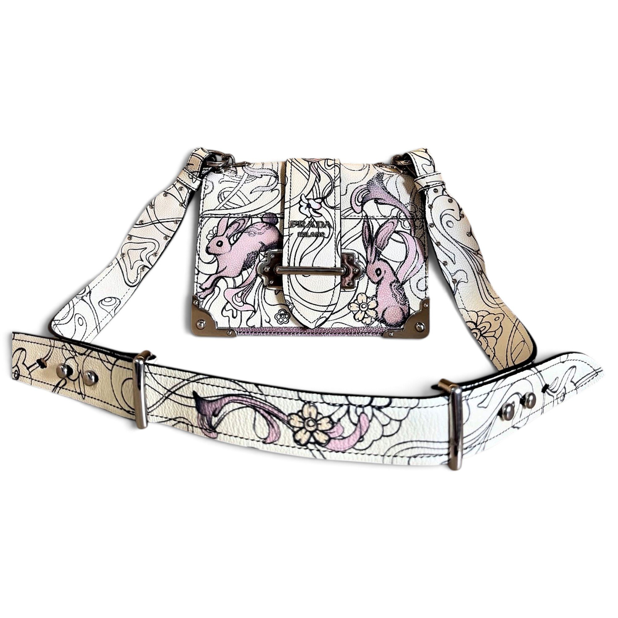 Prada Cahier leather crossbody bag