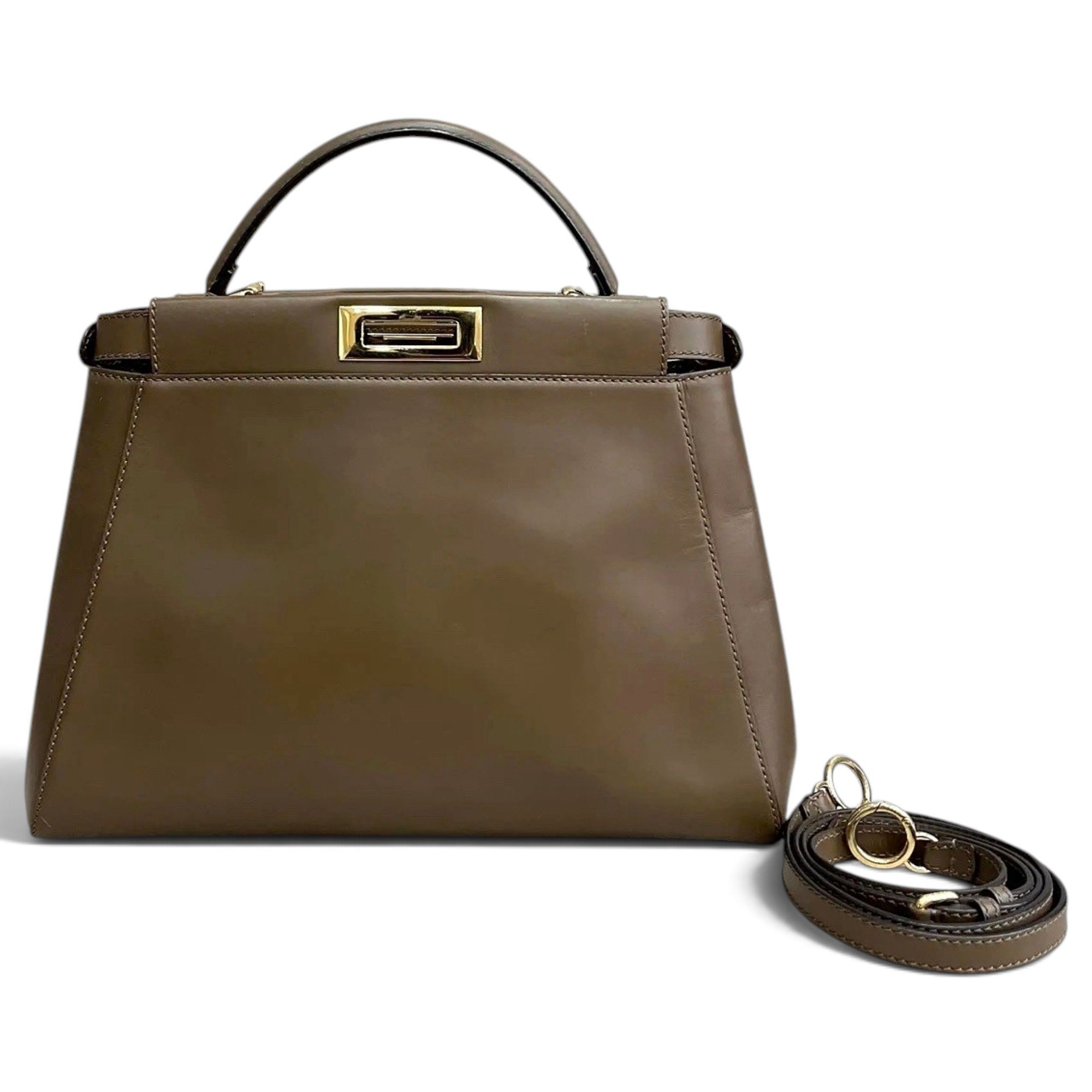 Peekaboo leather handbag