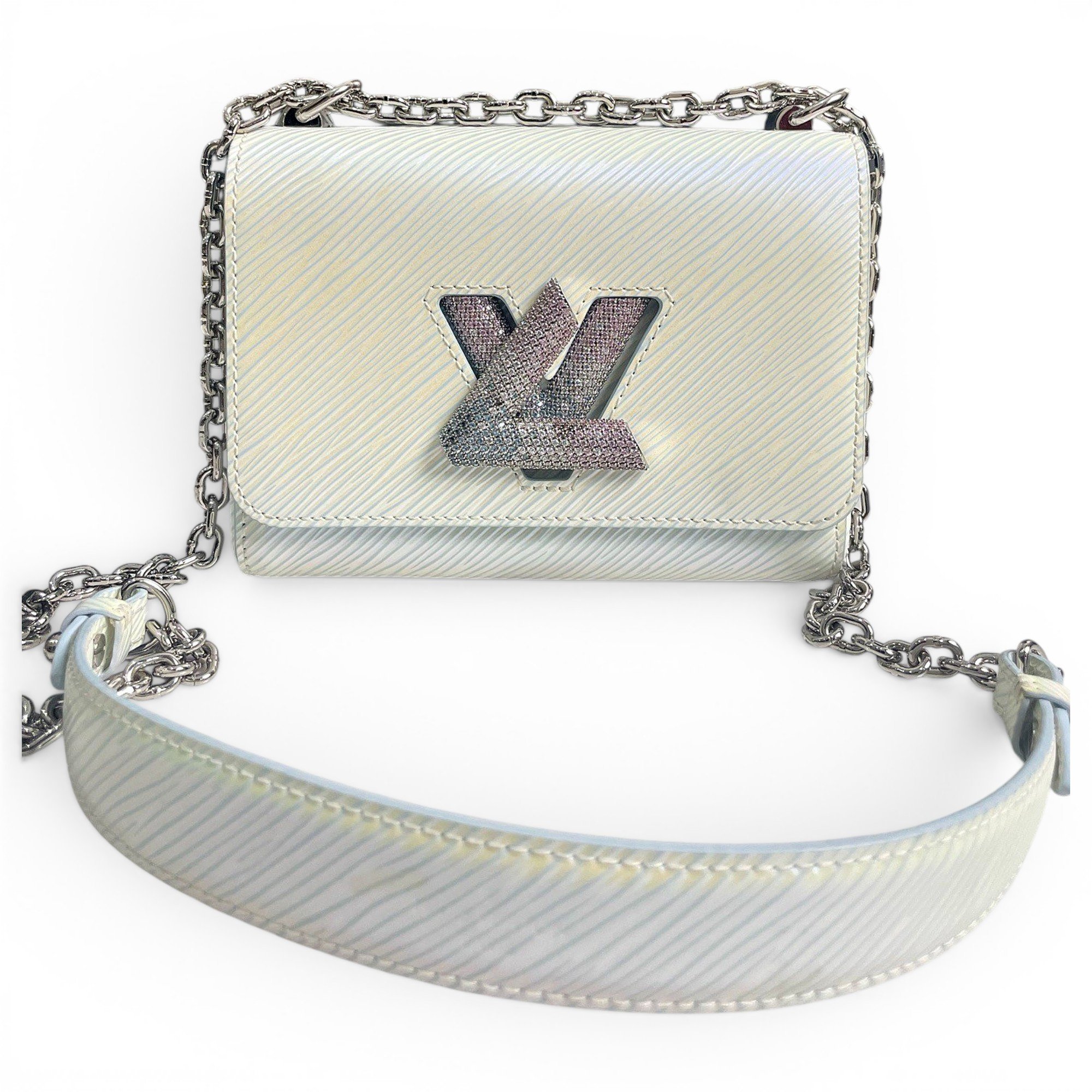 Twist leather handbag