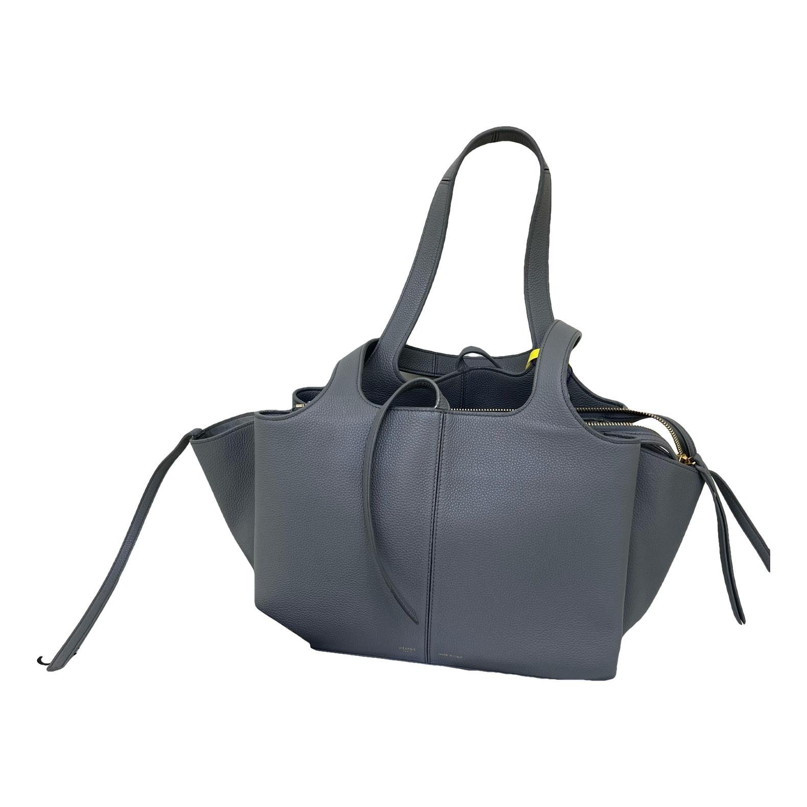 Tri-Fold leather tote