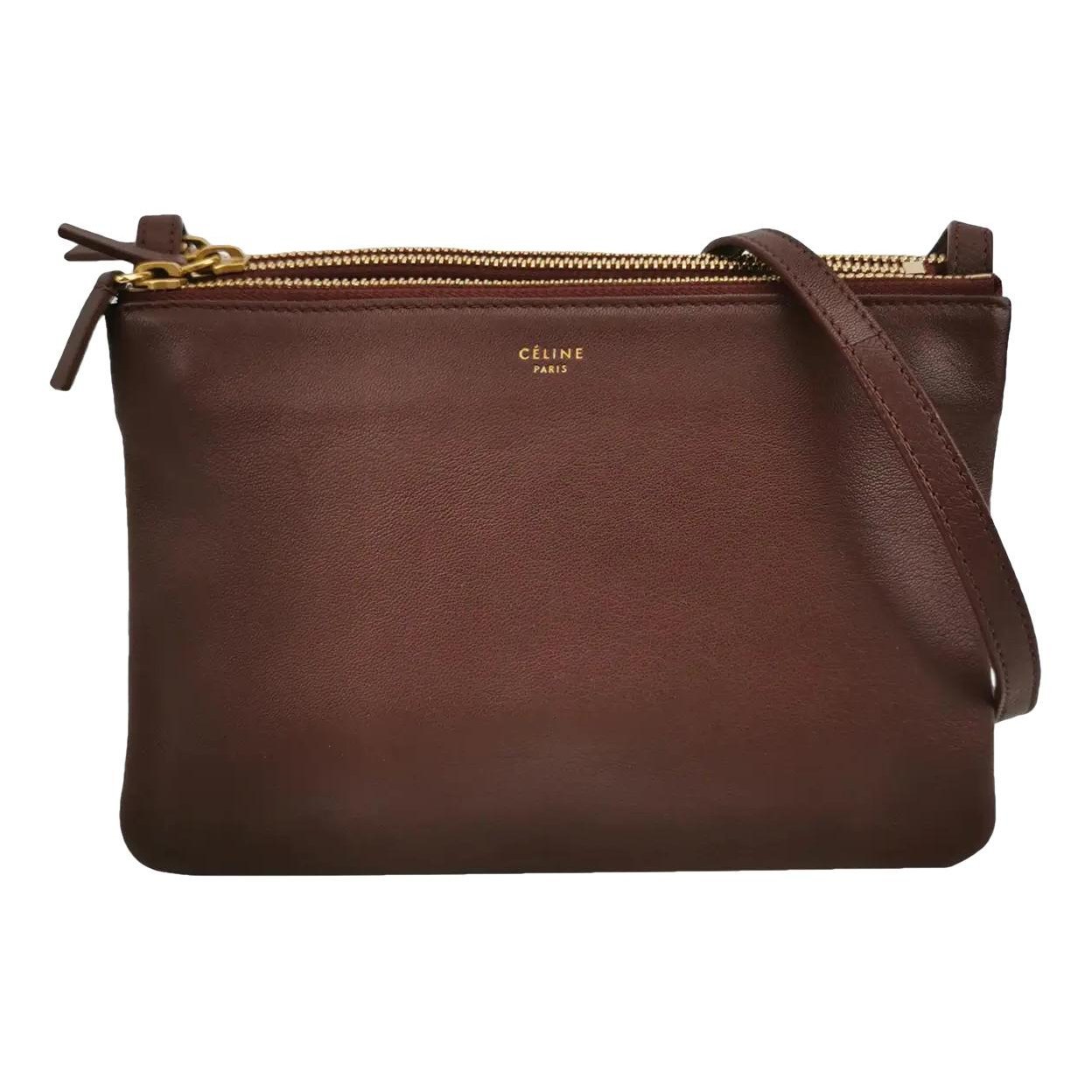 Celine Trio leather crossbody bag