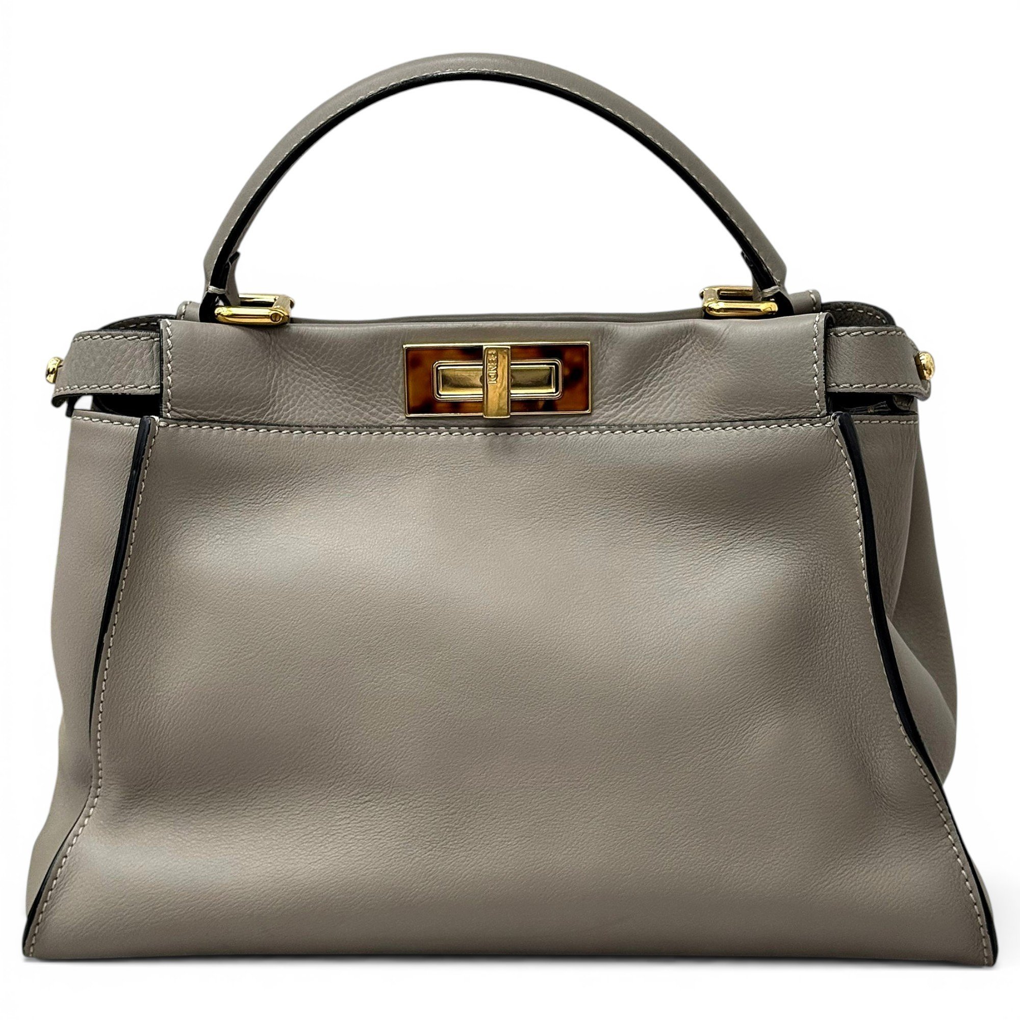 Peekaboo leather handbag