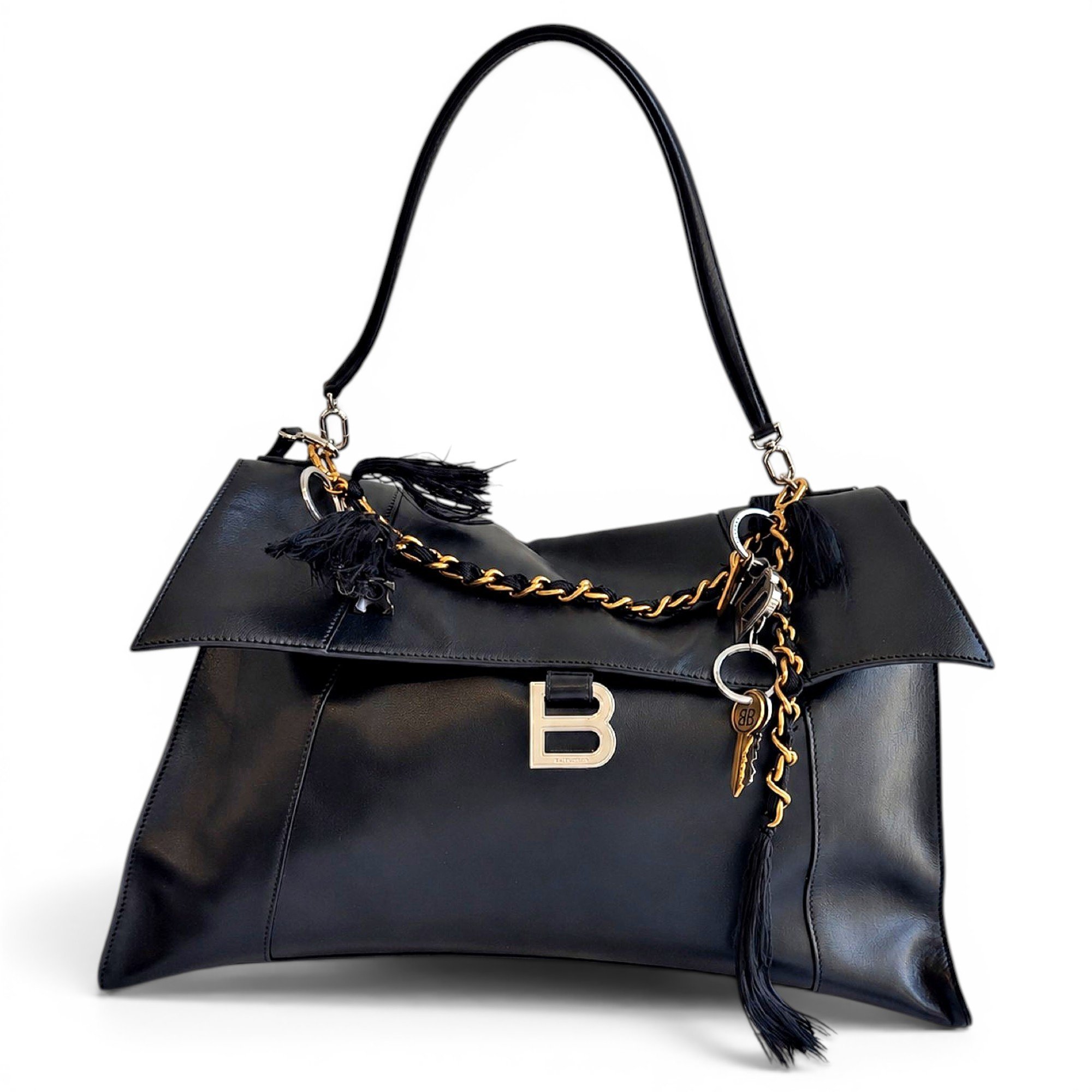 Balenciaga Hourglass leather handbag