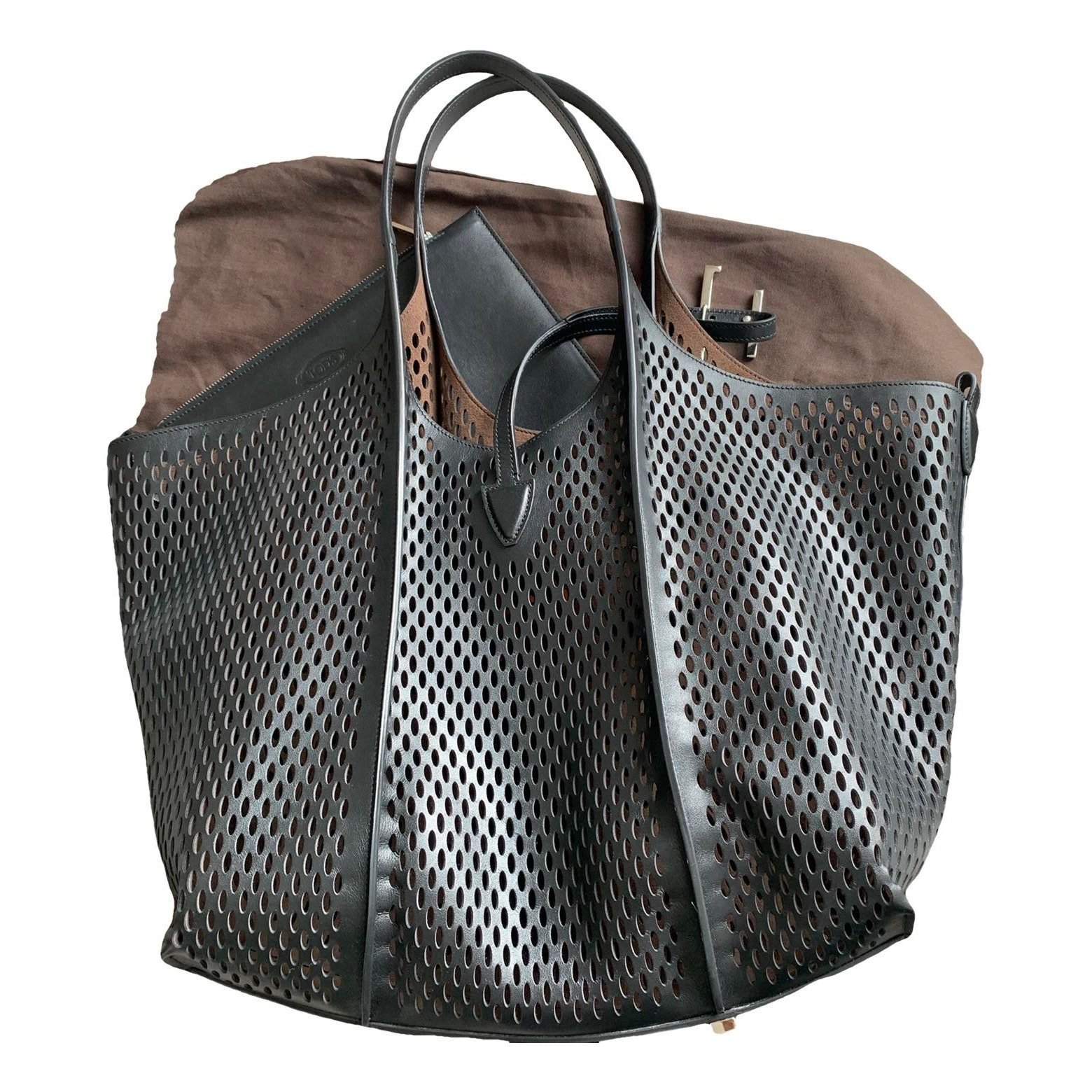Leather tote