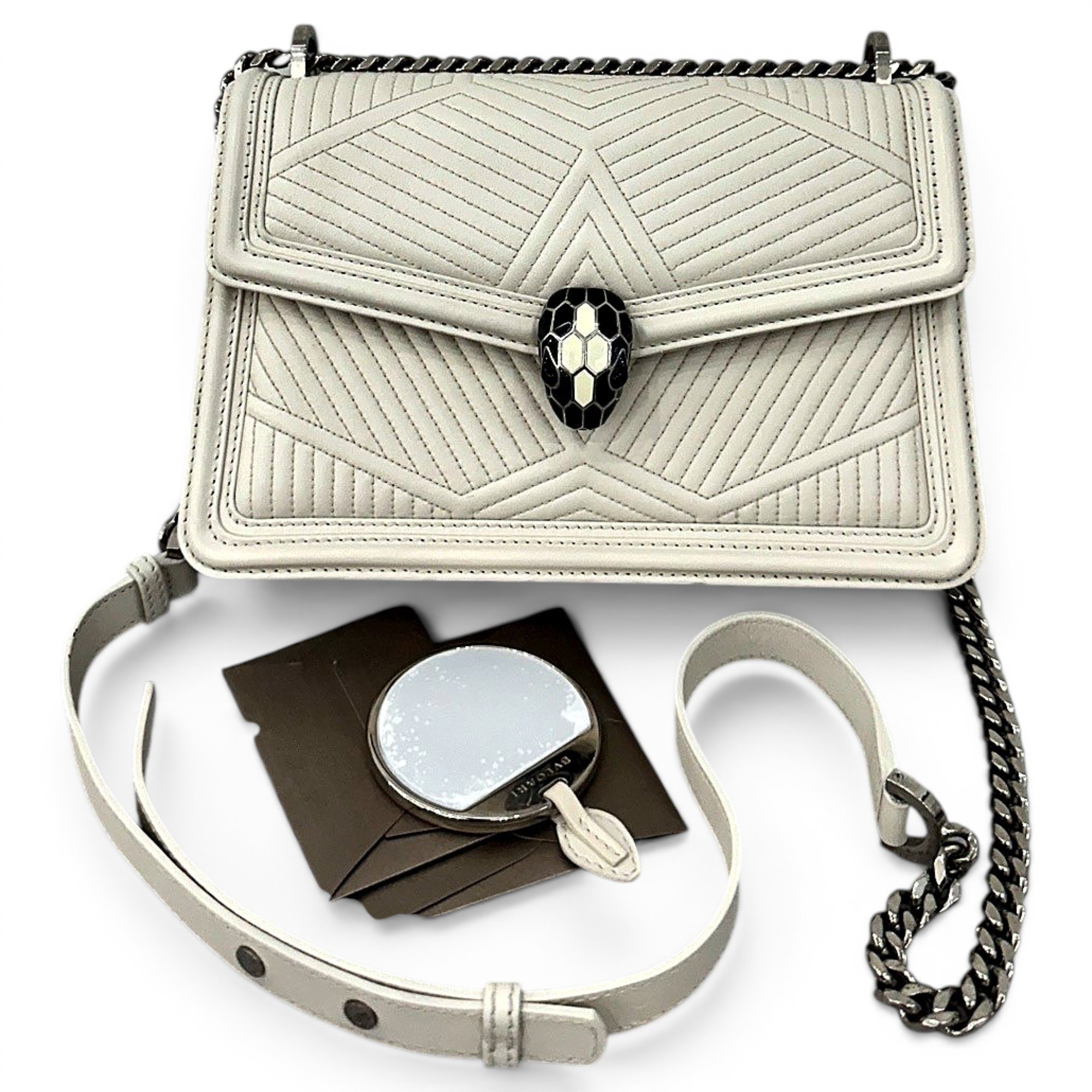 Serpenti leather handbag