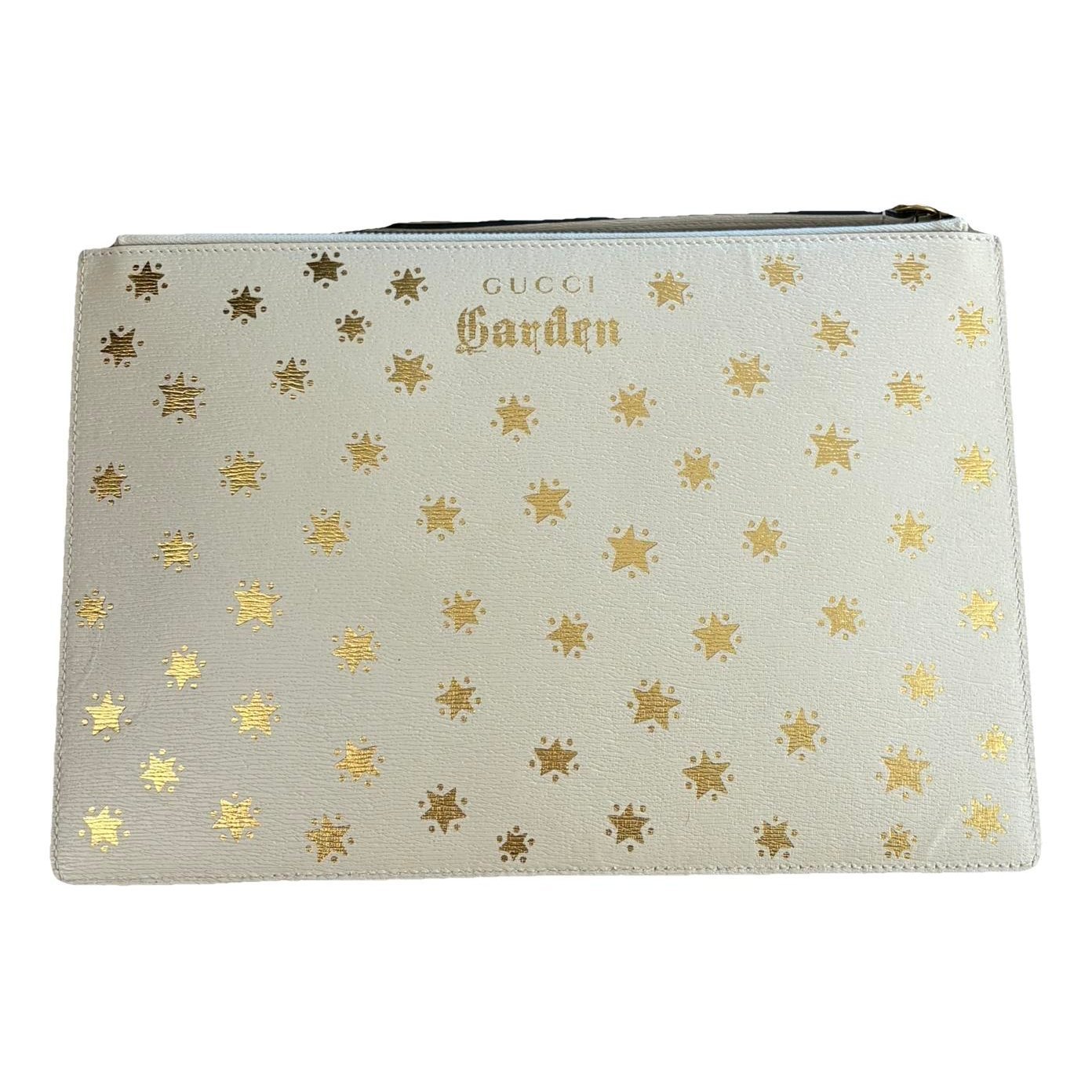 Leather clutch bag