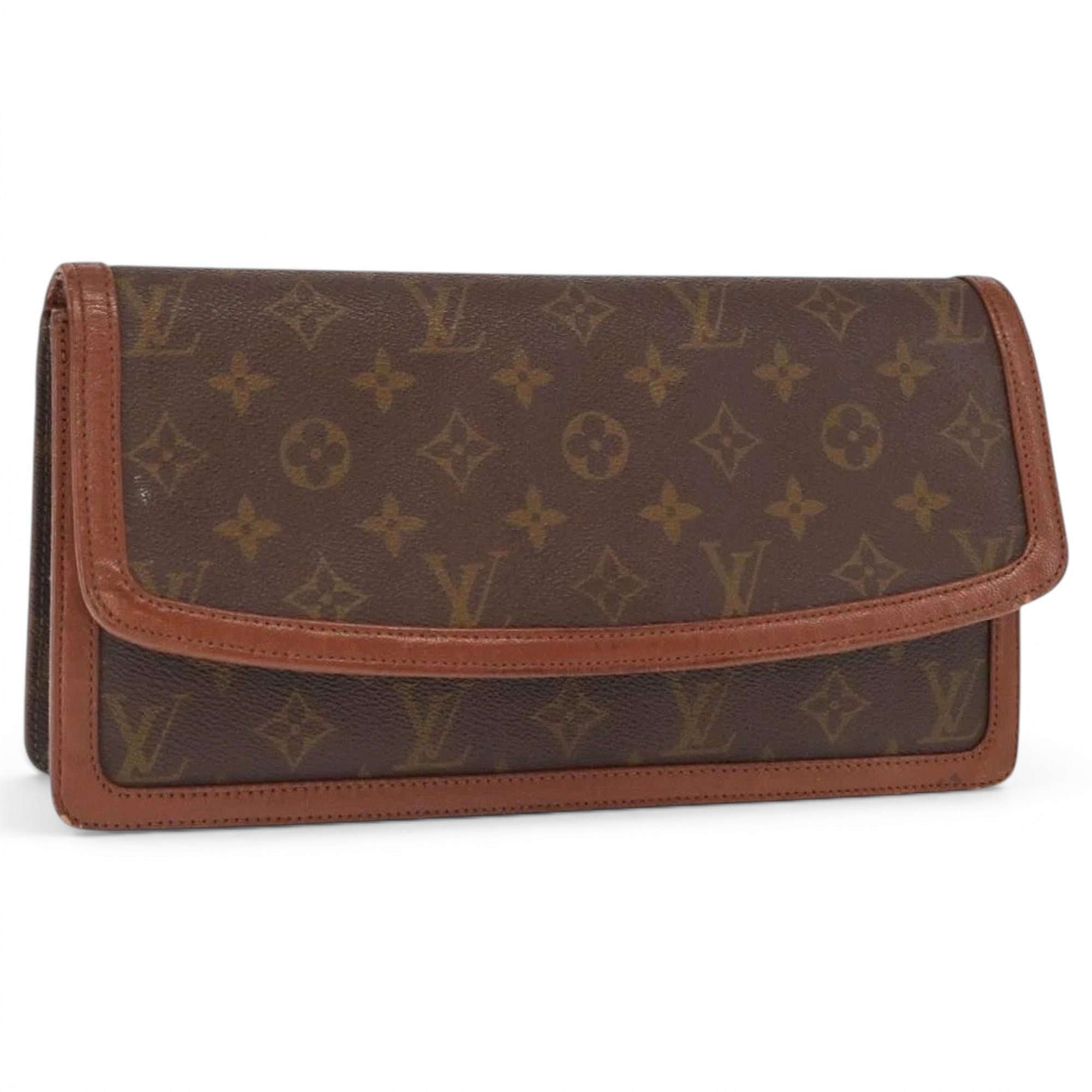 Coquette leather clutch bag