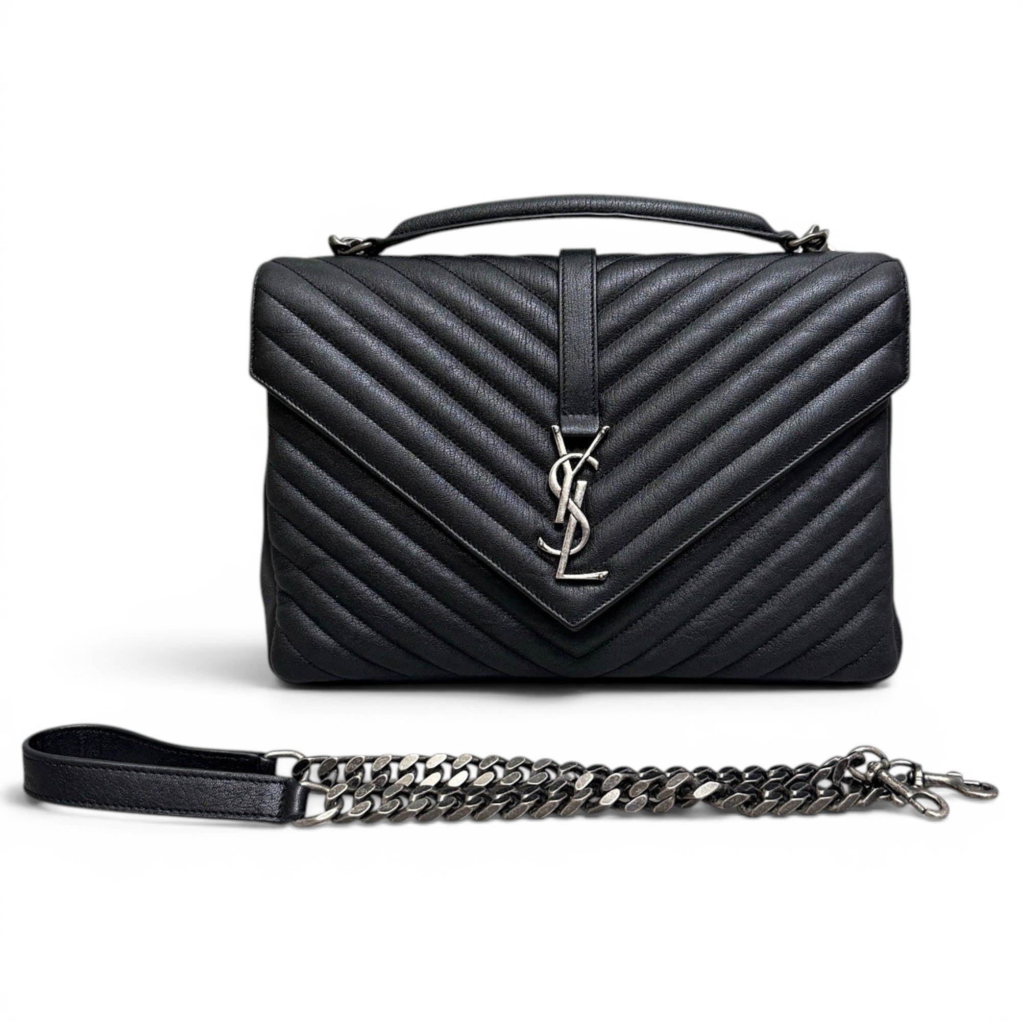 Collége monogramme leather handbag