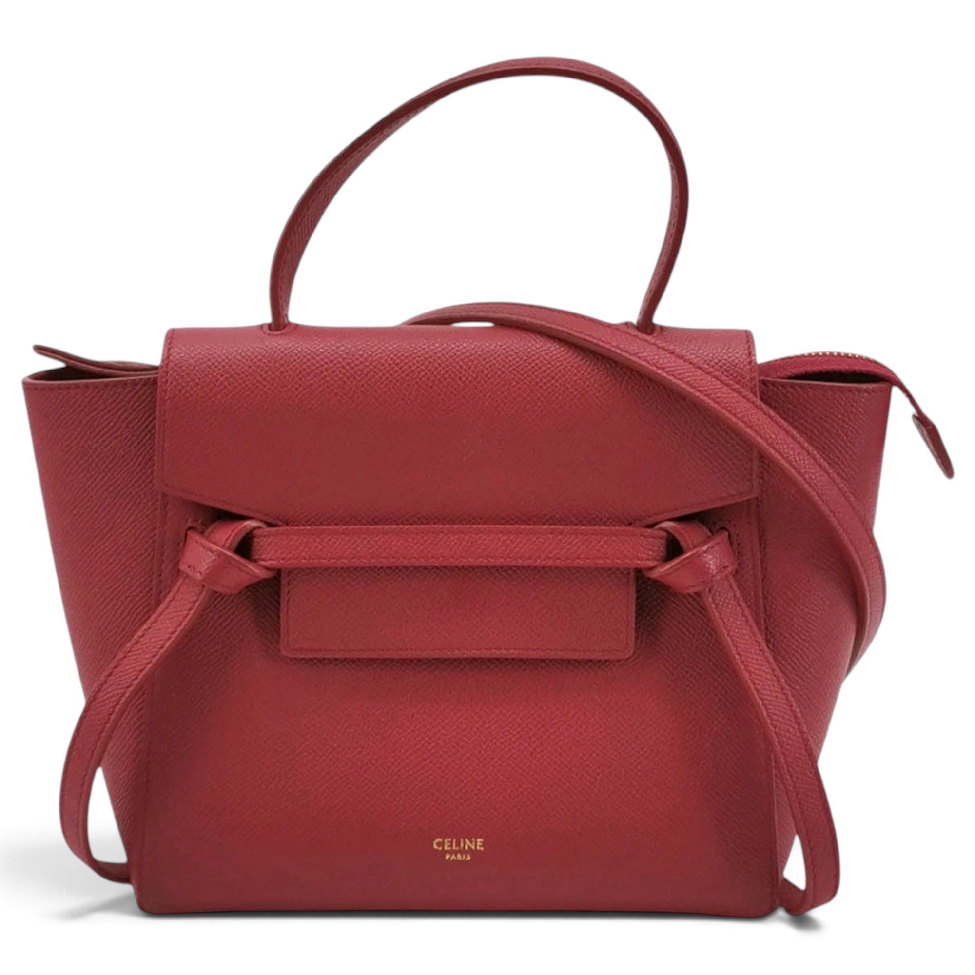 Belt leather handbag