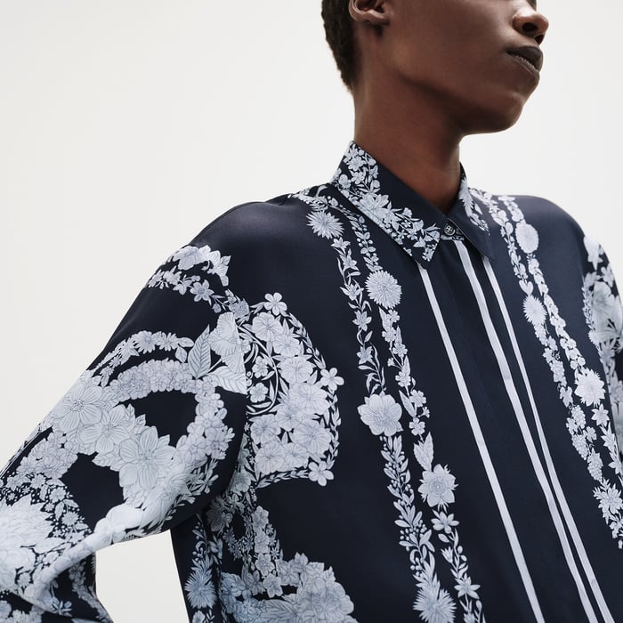 Bleu Noir "Bride De Gala En Fleurs" Shirt