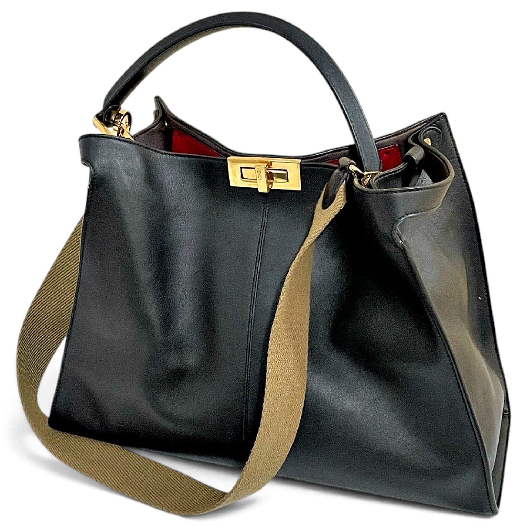 Peekaboo leather crossbody bag