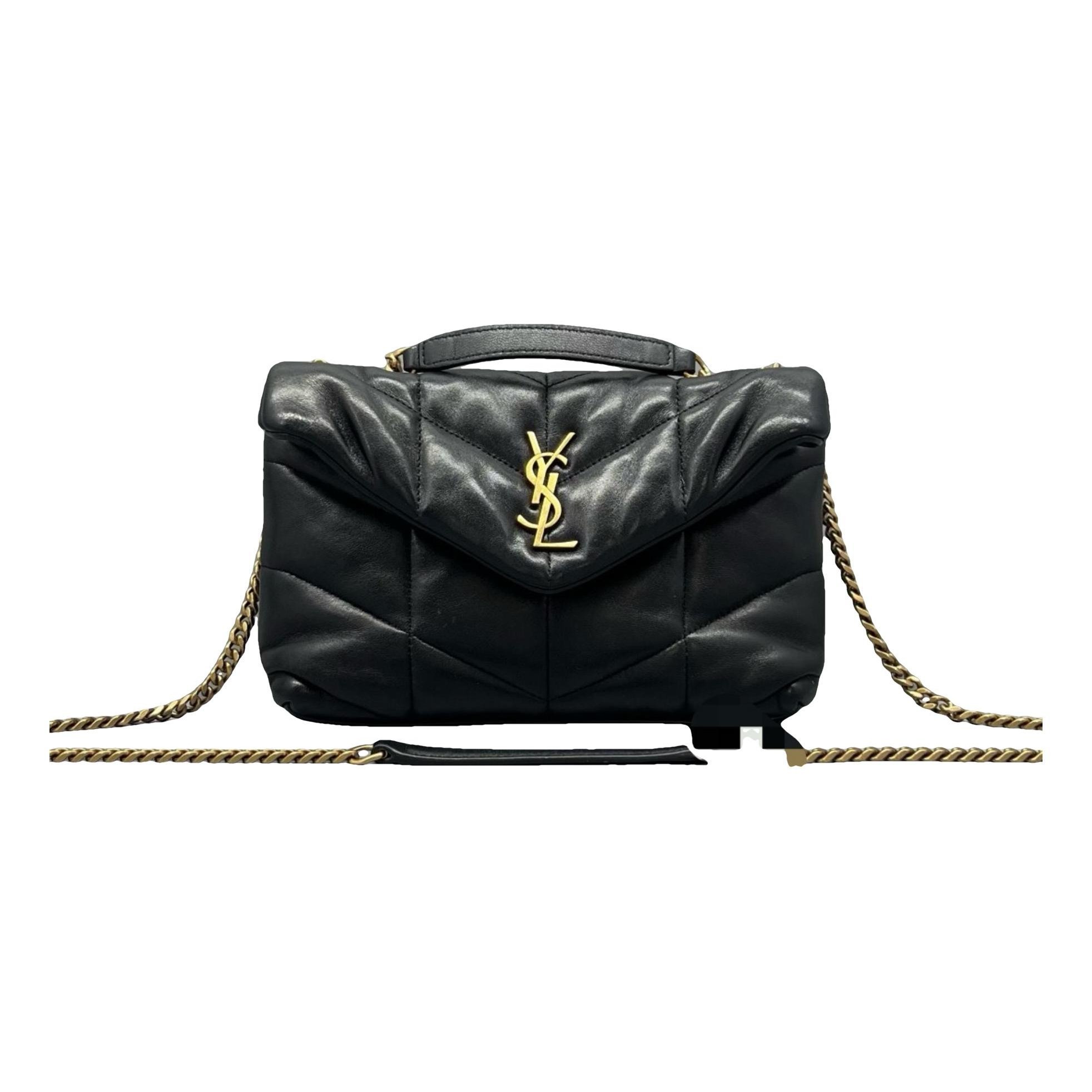 Baby monogramme leather bag