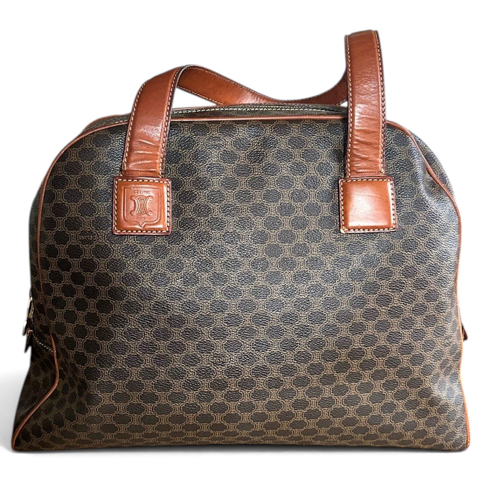 Leather bowling bag