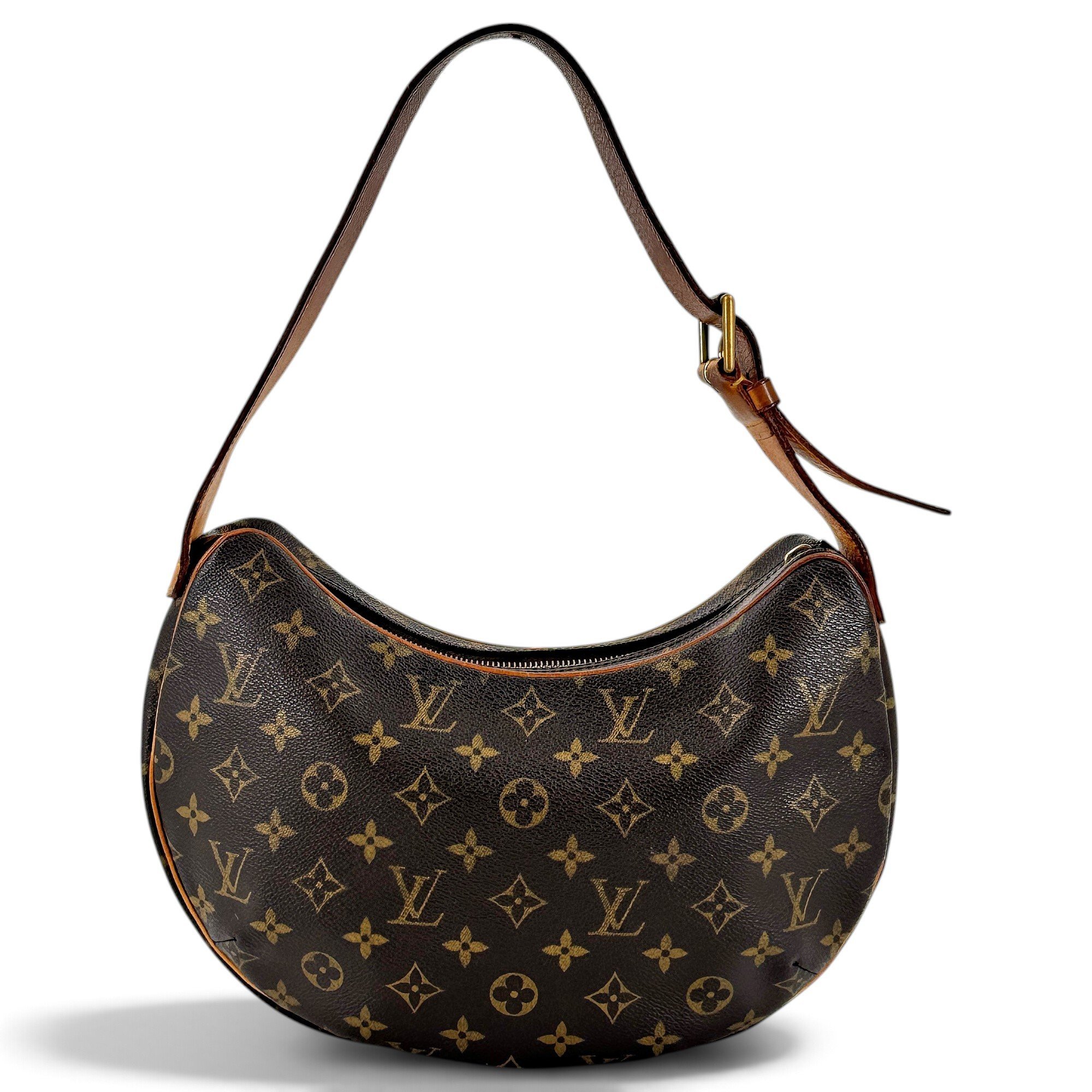 Croissant leather handbag
