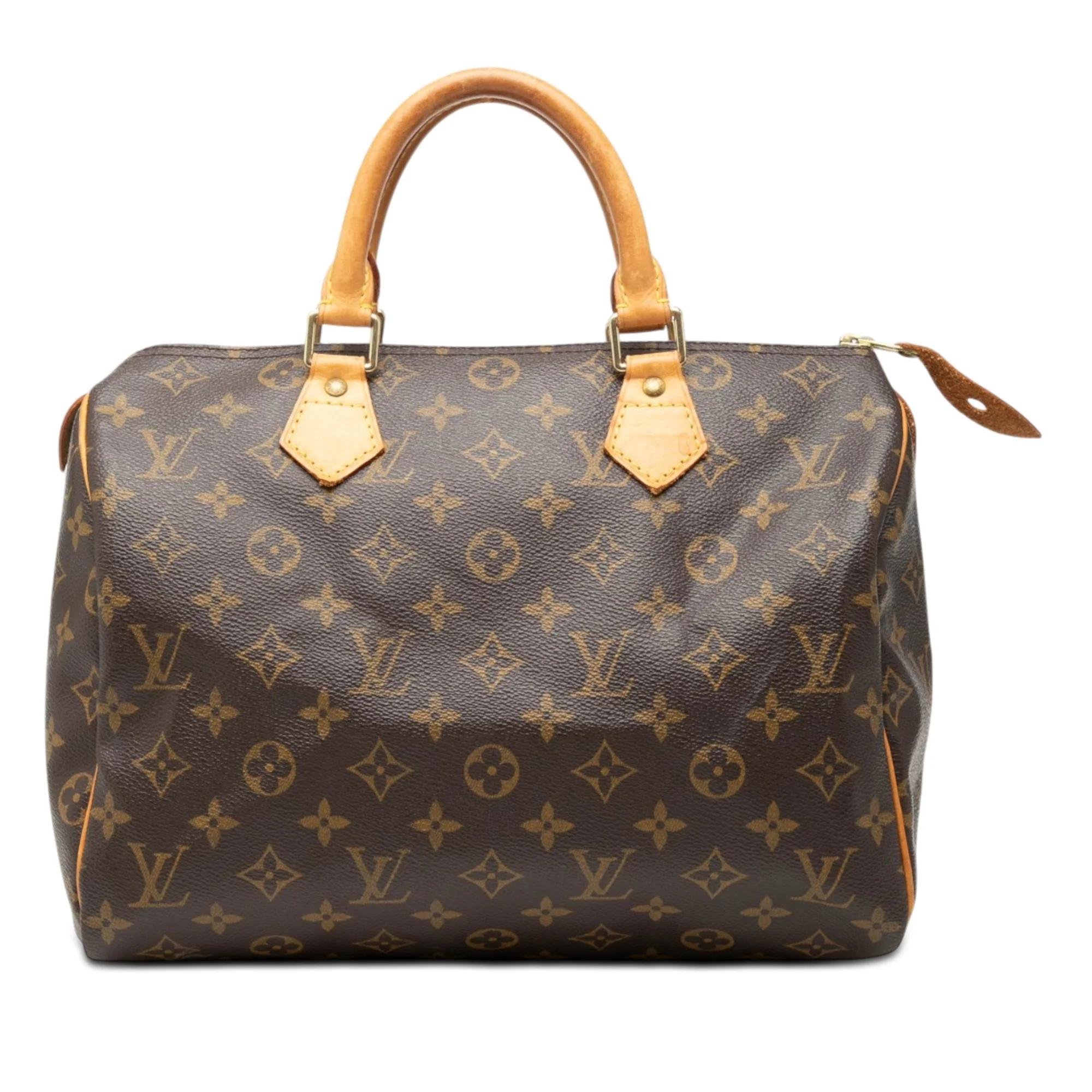 Speedy leather handbag