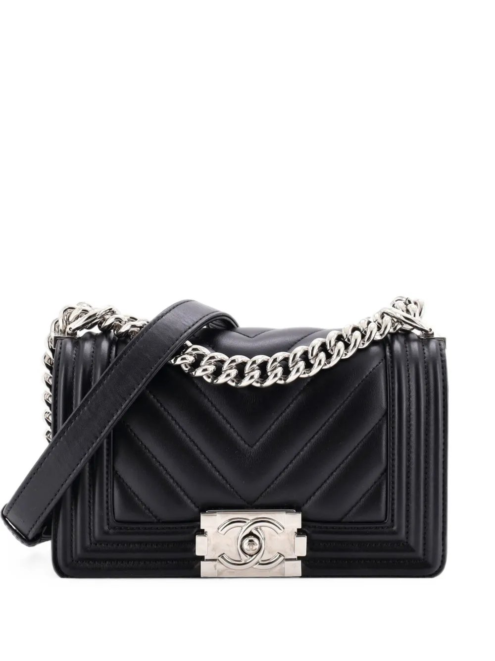 Boy Flap Bag Chevron Lambskin Small shoulder bag