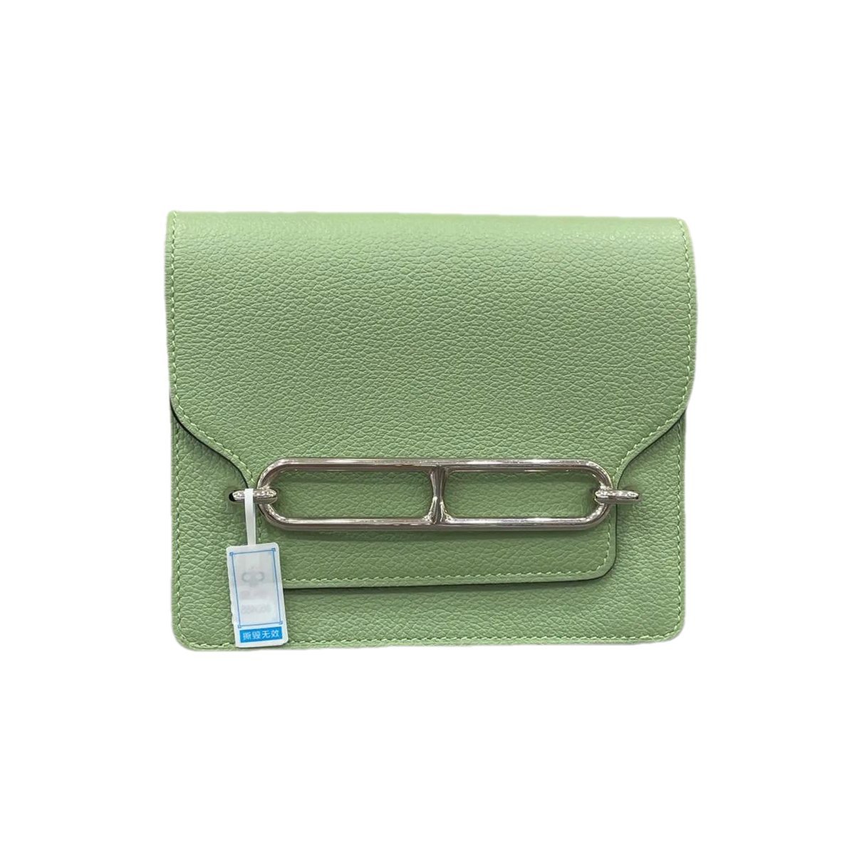 Leather clutch bag