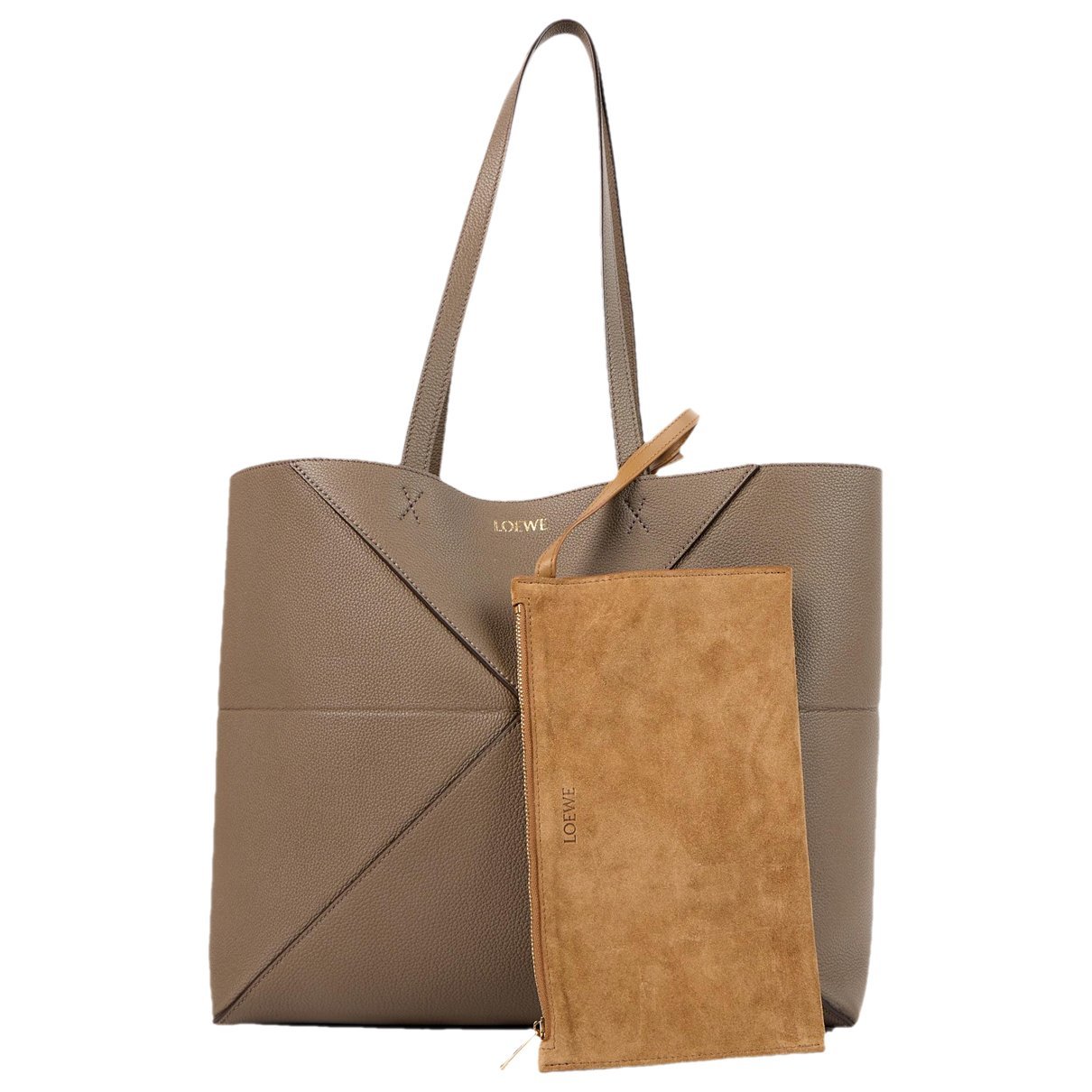 Puzzle Fold leather tote