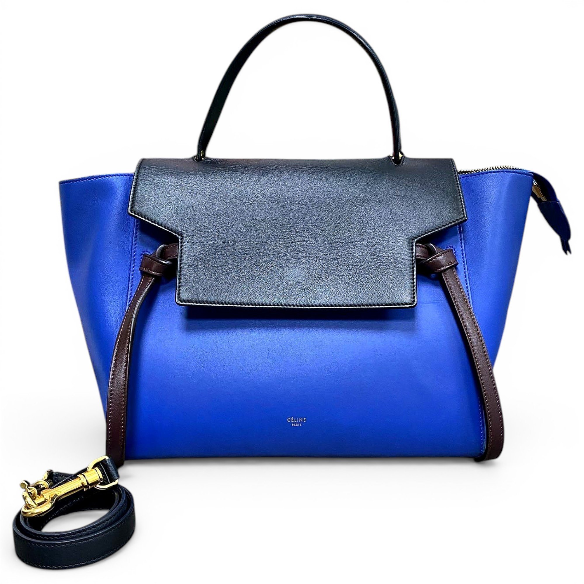 Belt leather handbag
