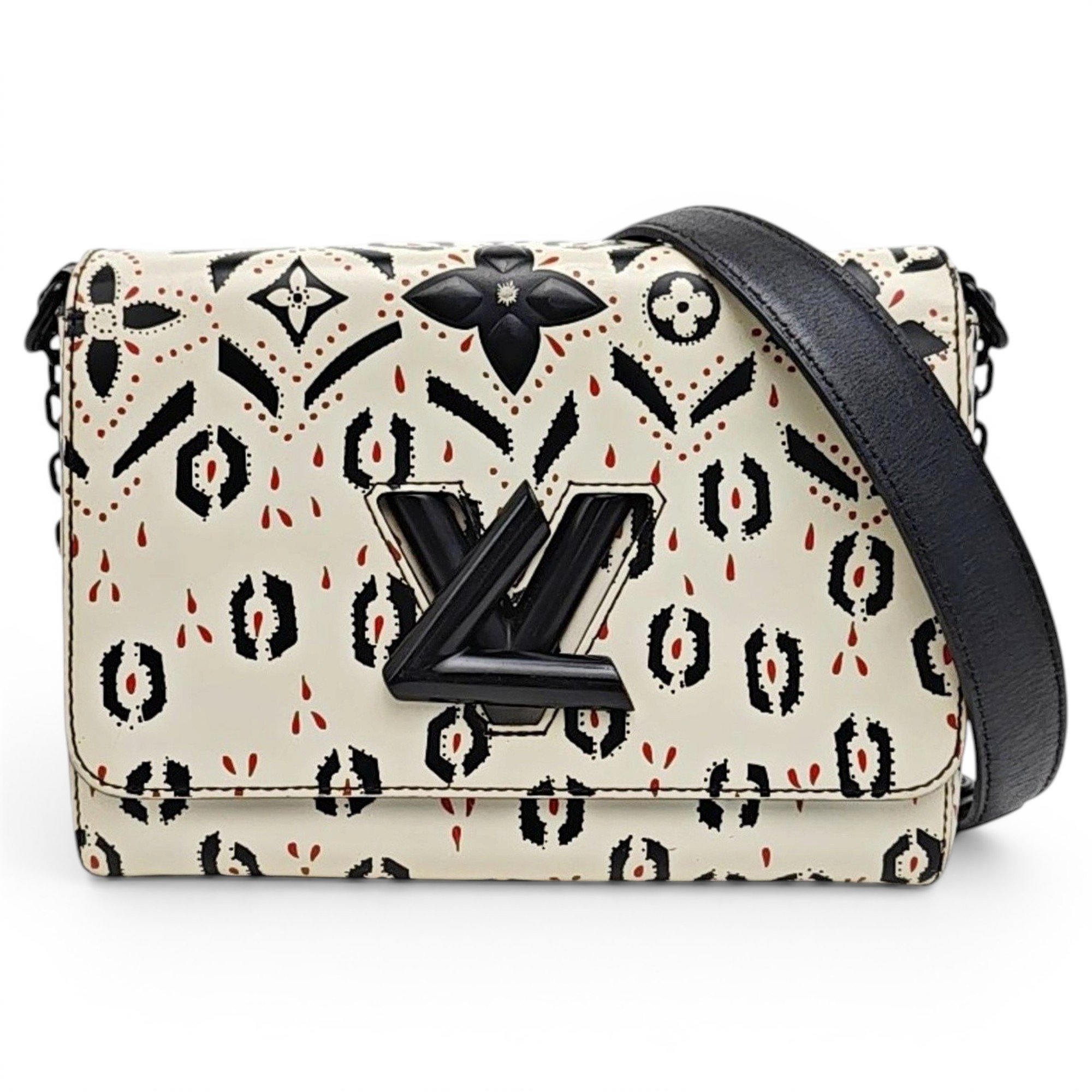 Twist leather handbag