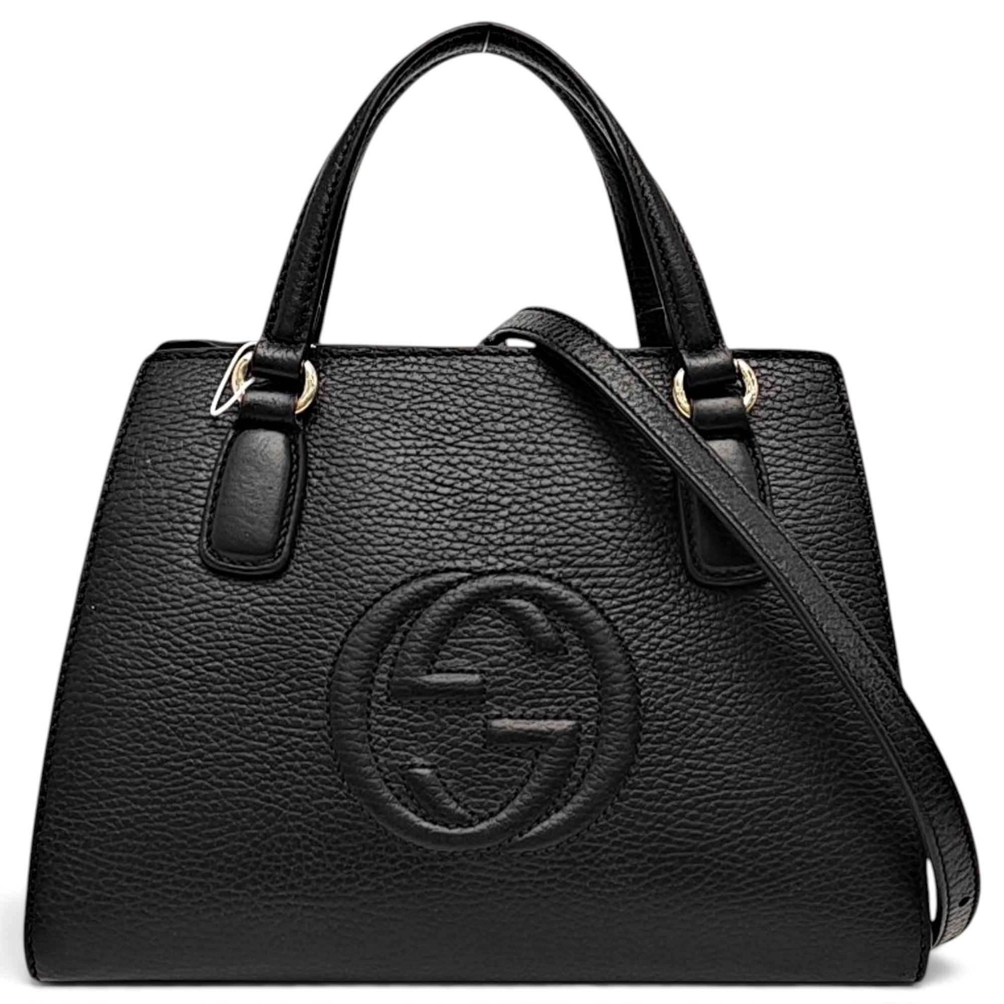 Soho Top Handle leather handbag