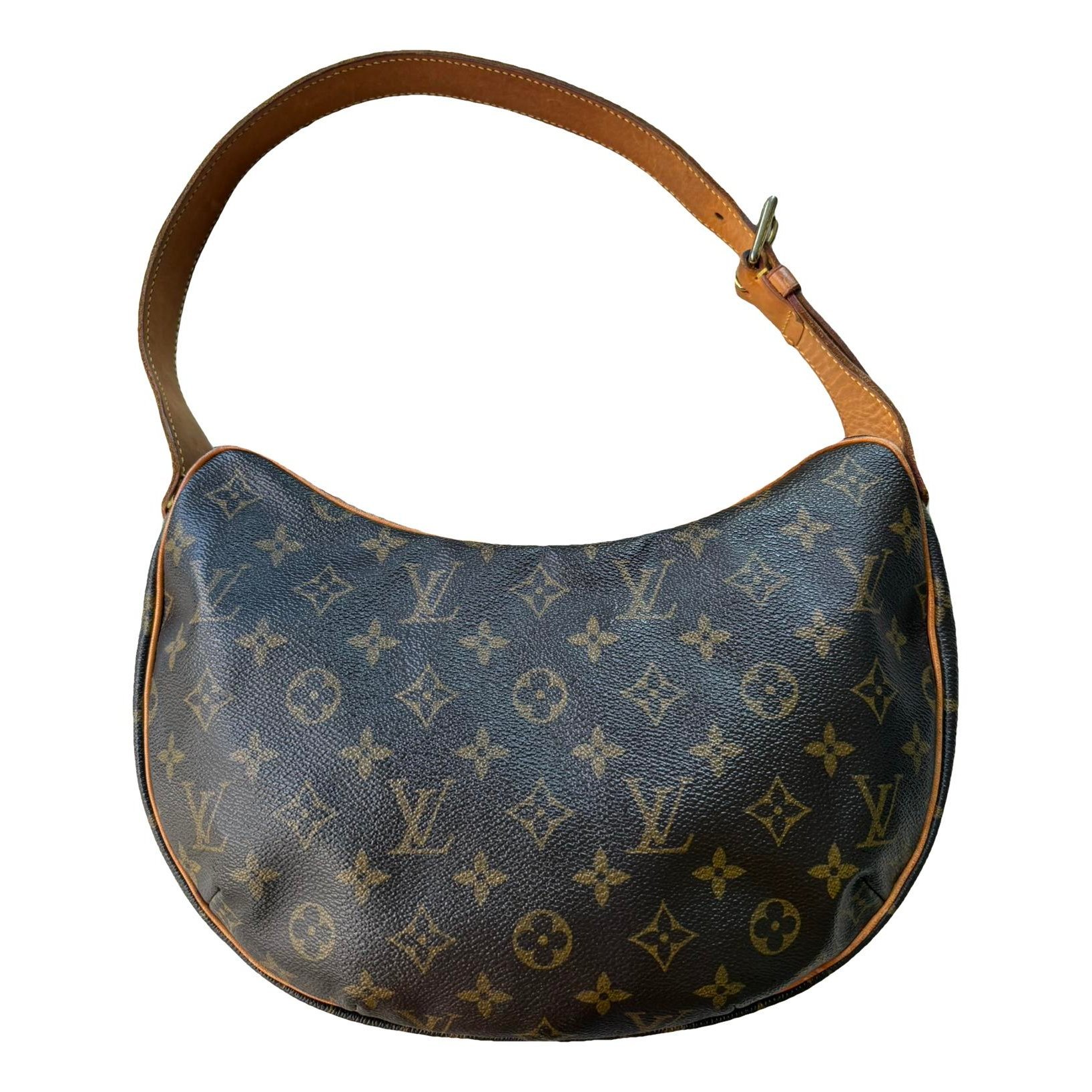Croissant leather handbag