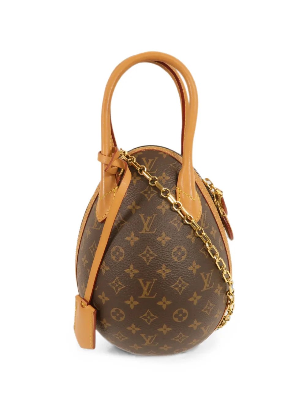 Egg monogram shoulder bag