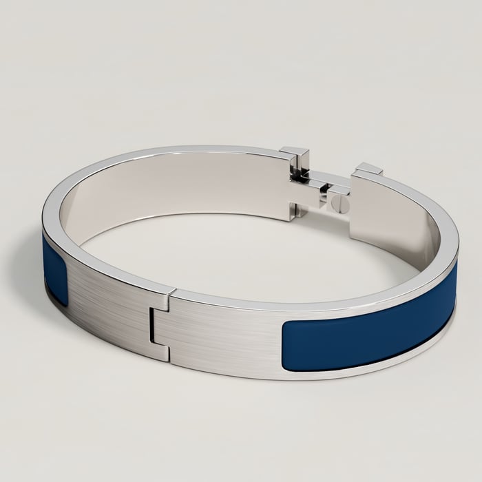 Bleu De Biarritz Mat Clic Hh Bracelet
