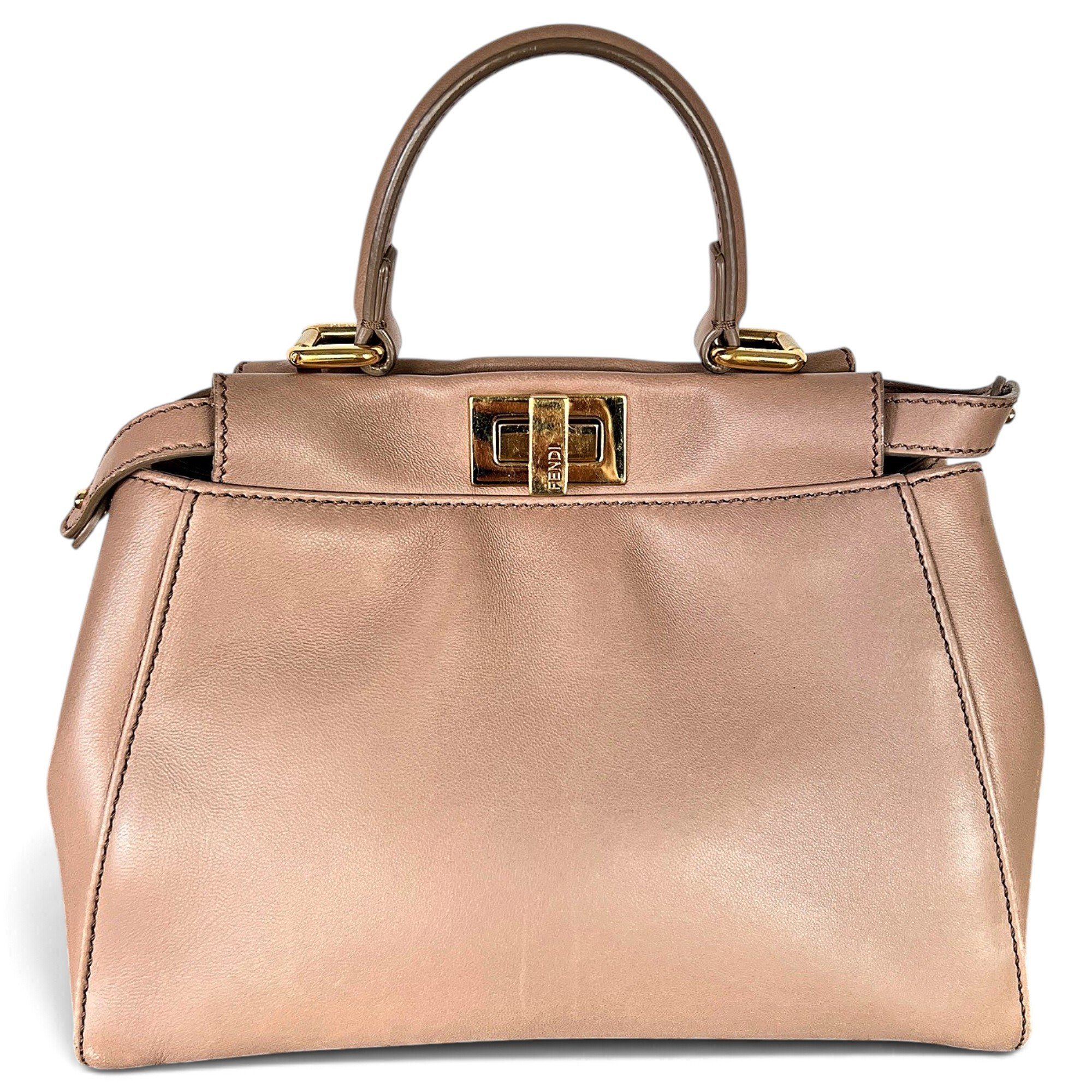 Peekaboo leather handbag